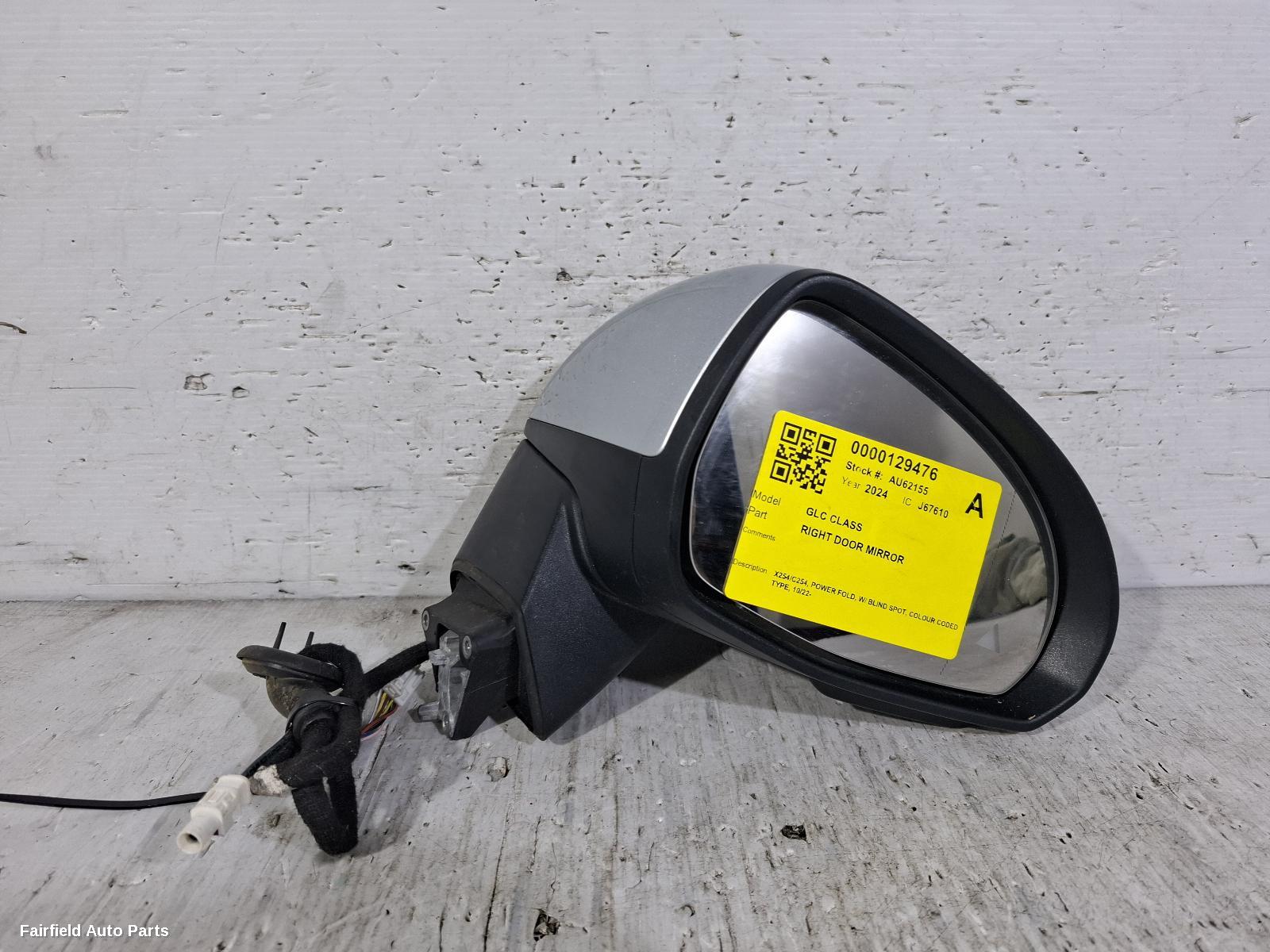 2022-2026 Mercedes Glc Class Right Door Mirror