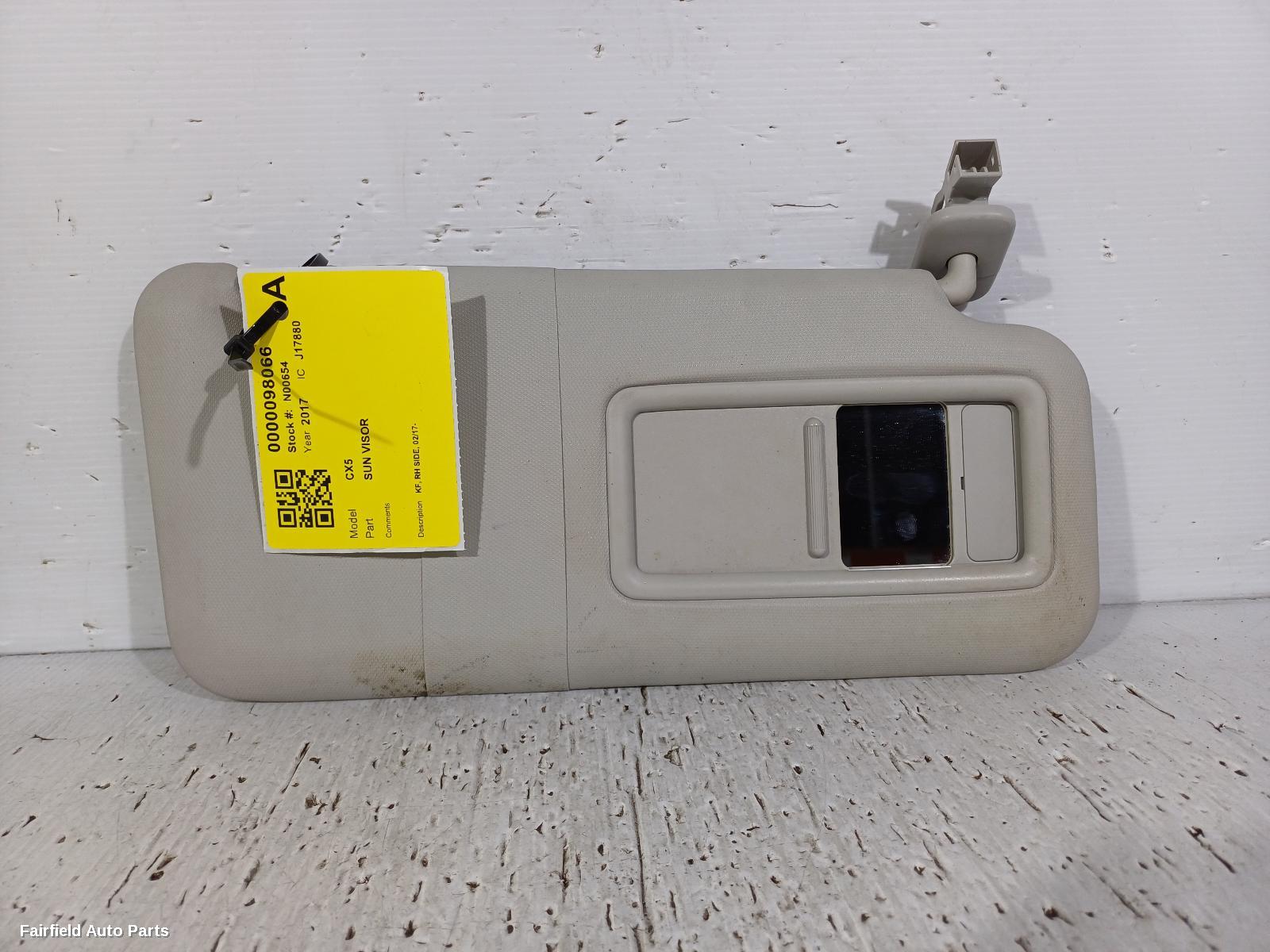 2017-2025 Mazda Cx5 Sunvisor