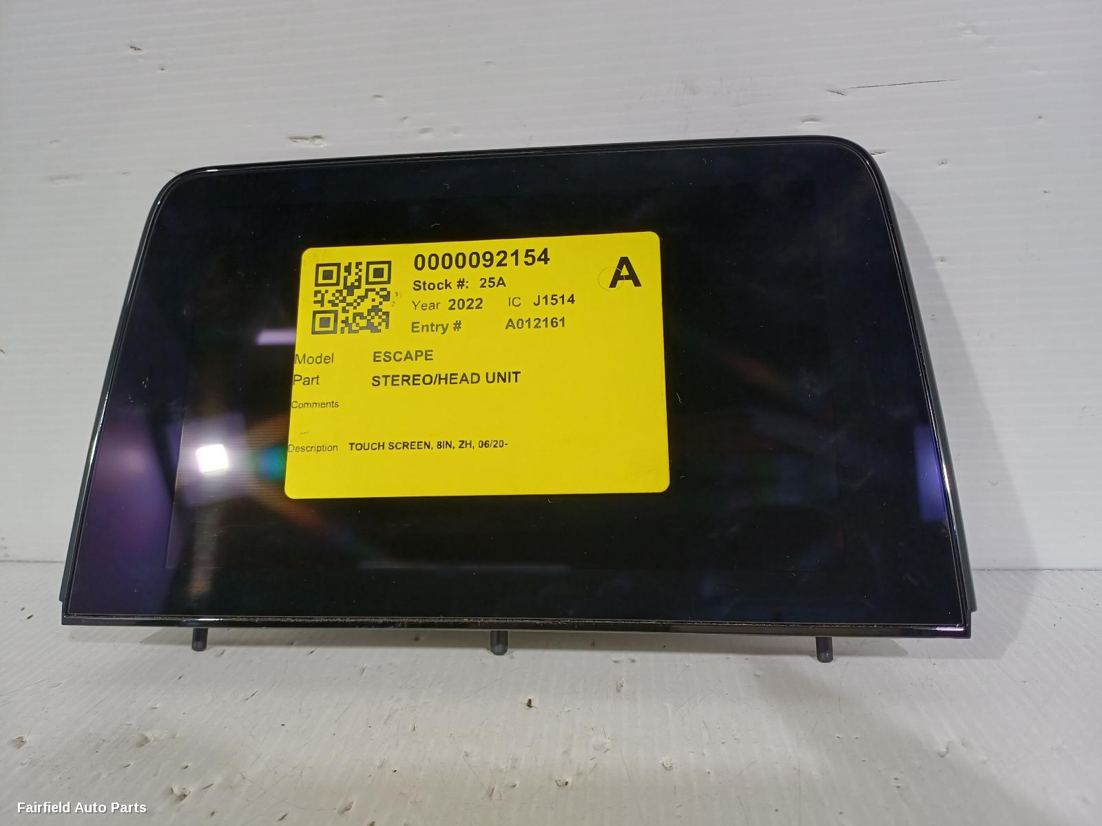 2020-2024 Ford Escape Radio Cd Dvd Sat Tv