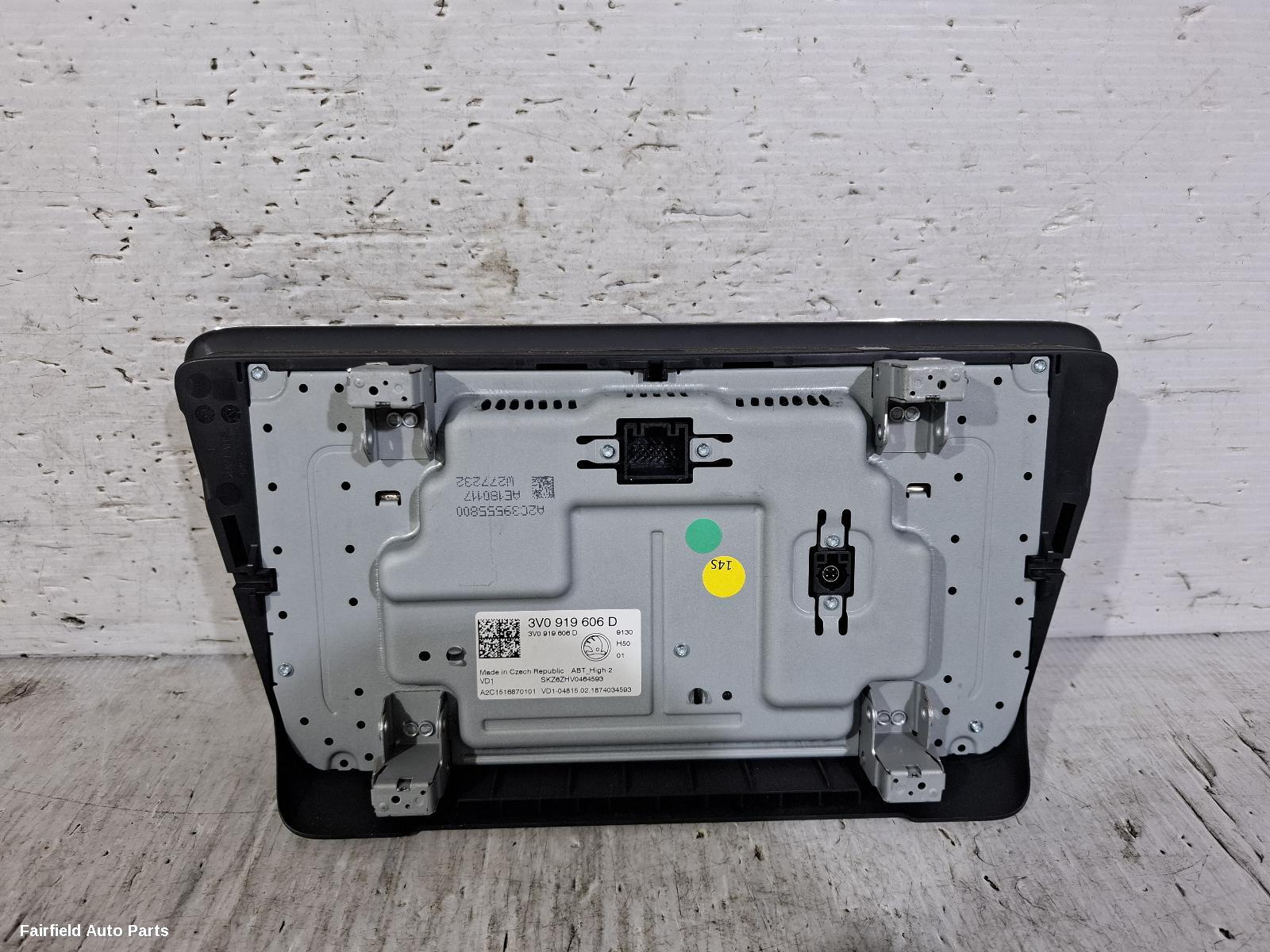 2016-2019 Skoda Superb Radio Cd Dvd Sat Tv