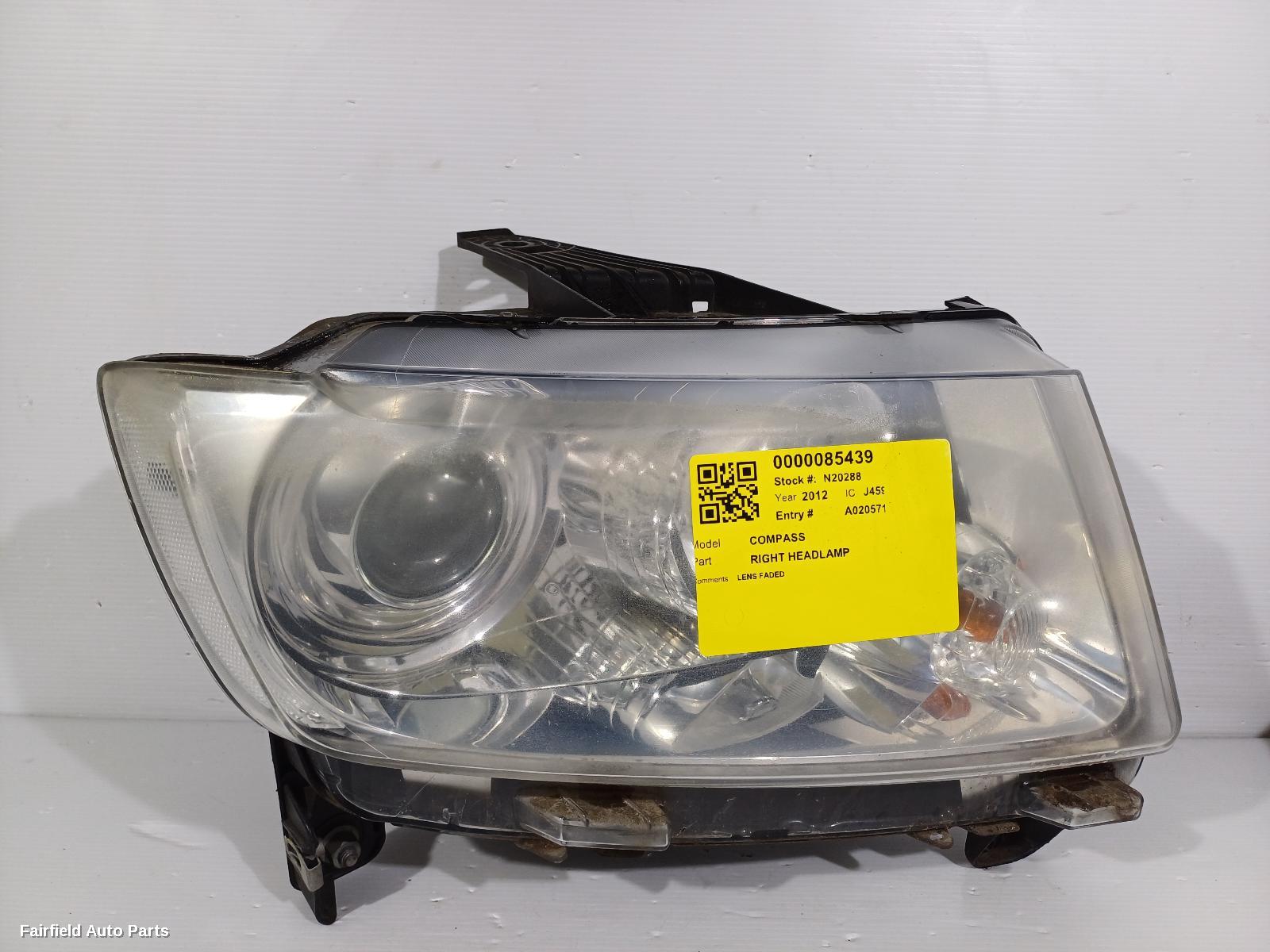 2011-2013 Jeep Compass Right Headlamp