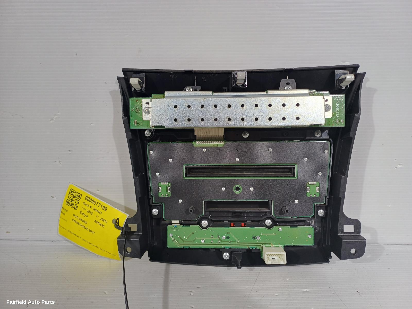 2006-2012 Mitsubishi Outlander Radio Cd Dvd Sat Tv