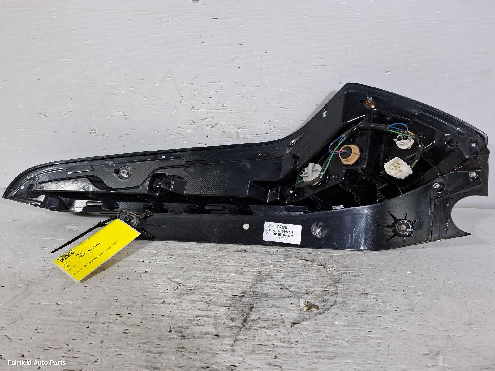 2018-2024 Mg Mg3 Left Taillight