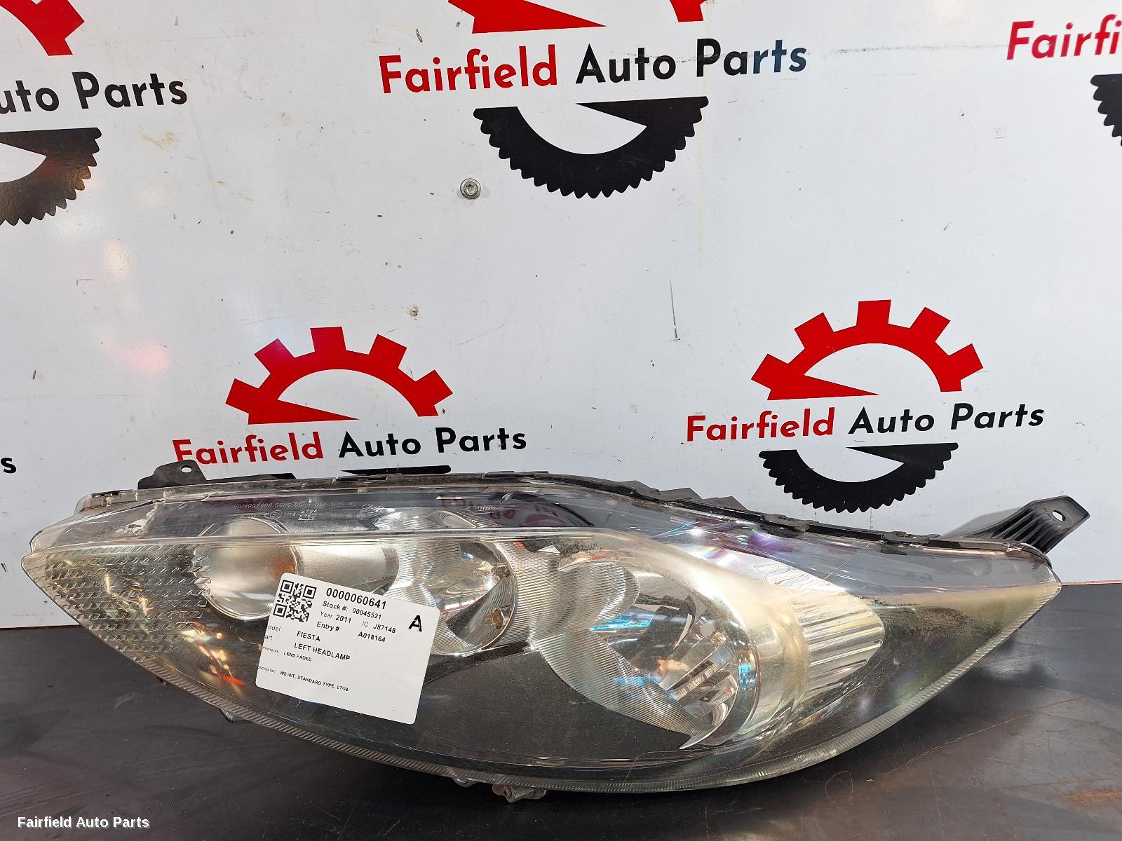 2008-2014 Ford Fiesta Left Headlamp
