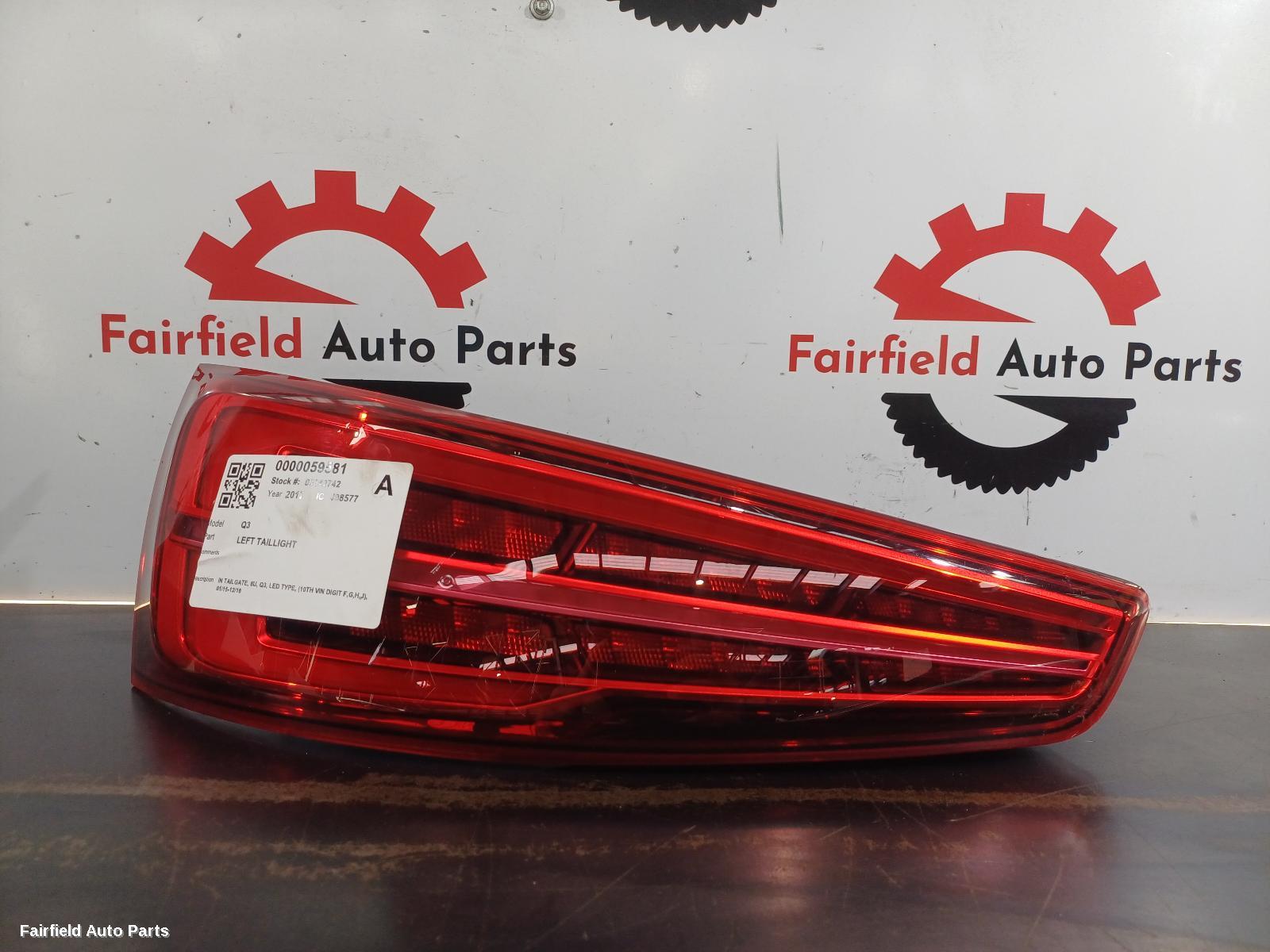 2015-2018 Audi Q3 Left Taillight
