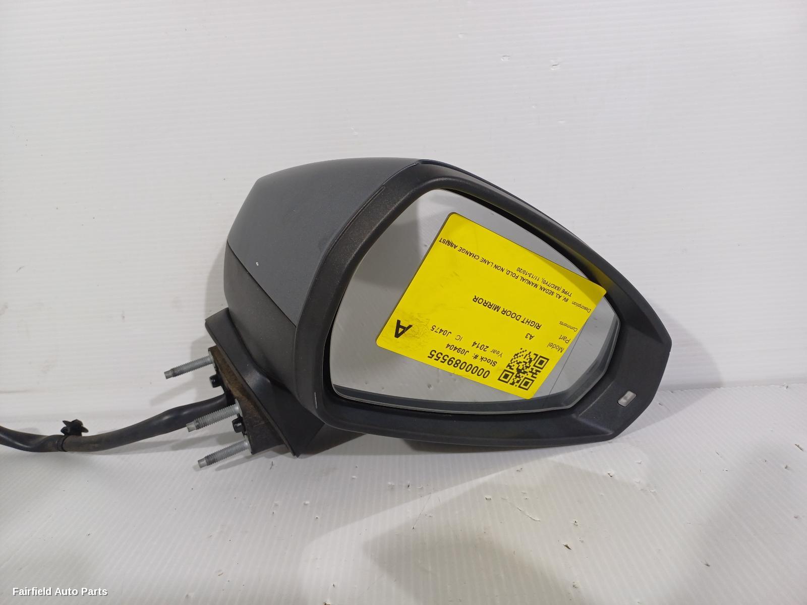 2013-2020 Audi A3 Right Door Mirror