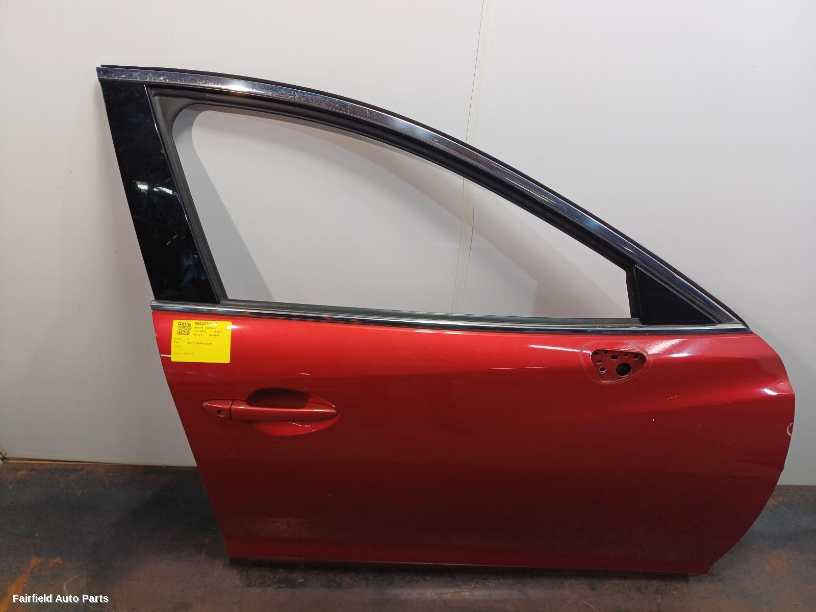 2012-2024 Mazda 6 Right Front Door