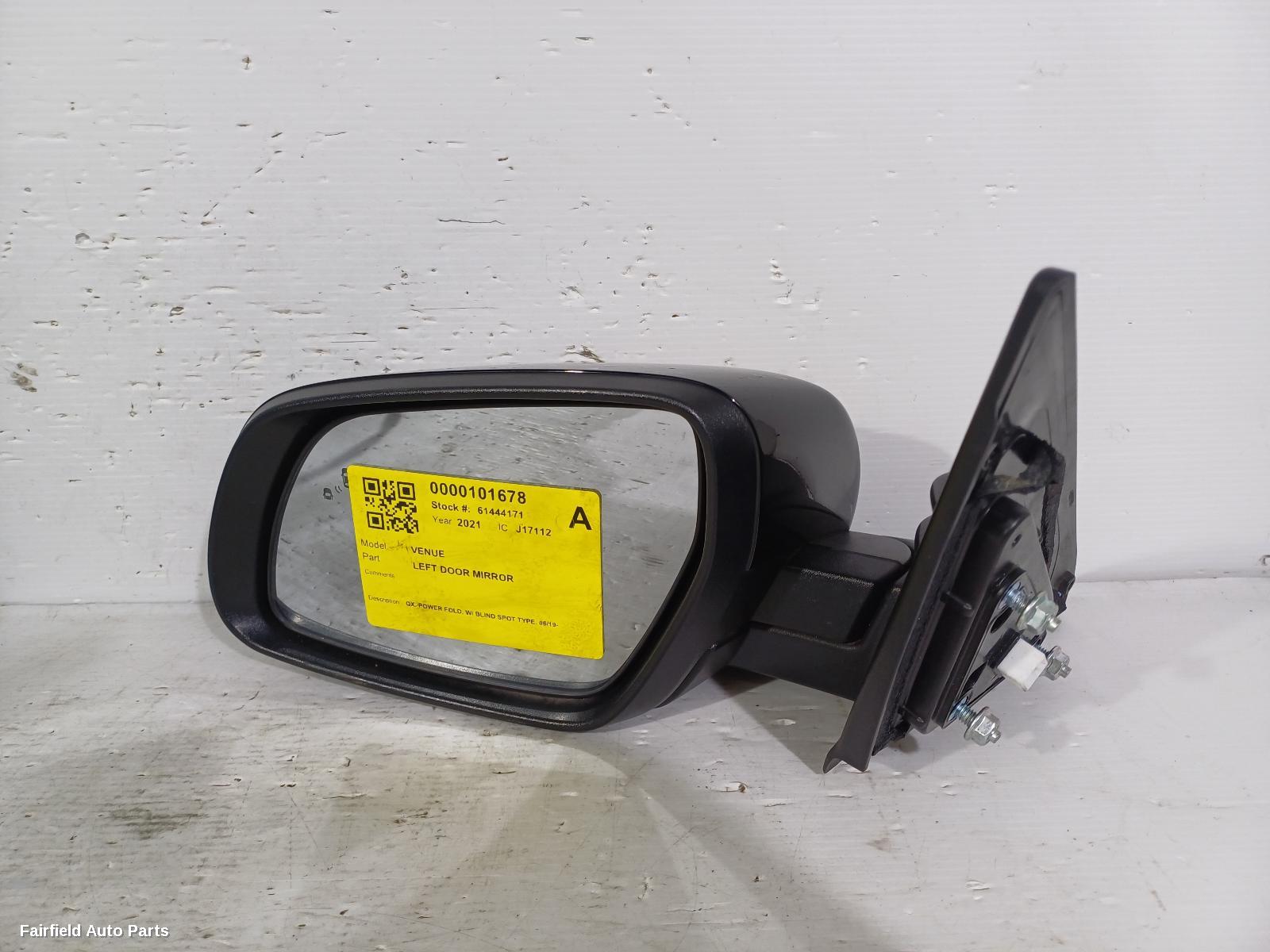 2019-2024 Hyundai Venue Left Door Mirror
