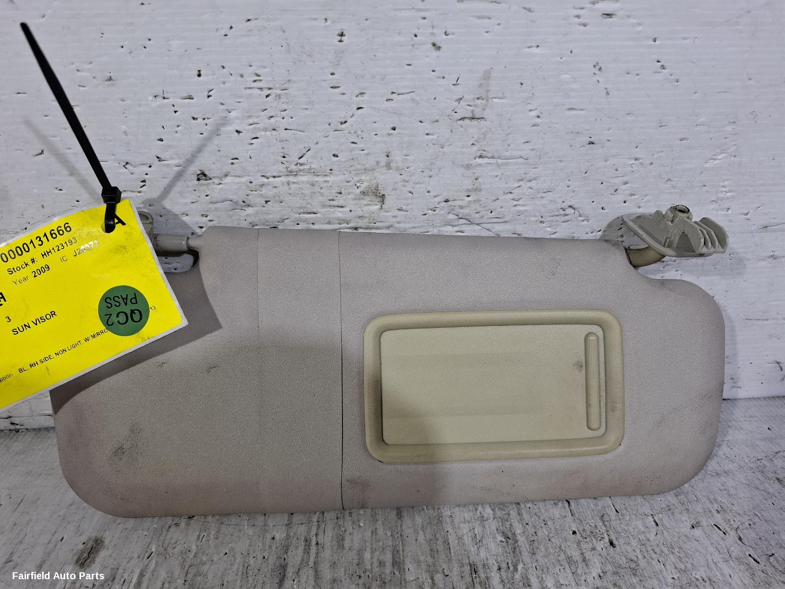 2009-2013 Mazda 3 Sunvisor