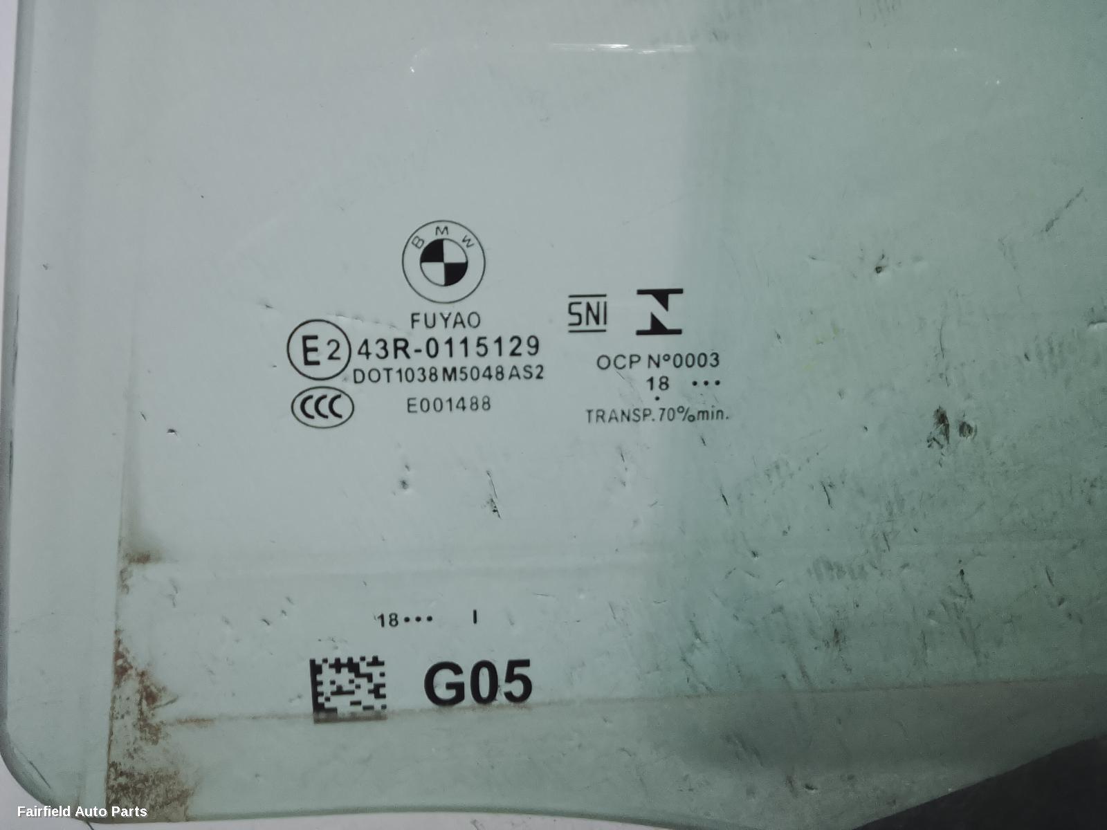 2018-2026 Bmw X5 Left Rear Door Window