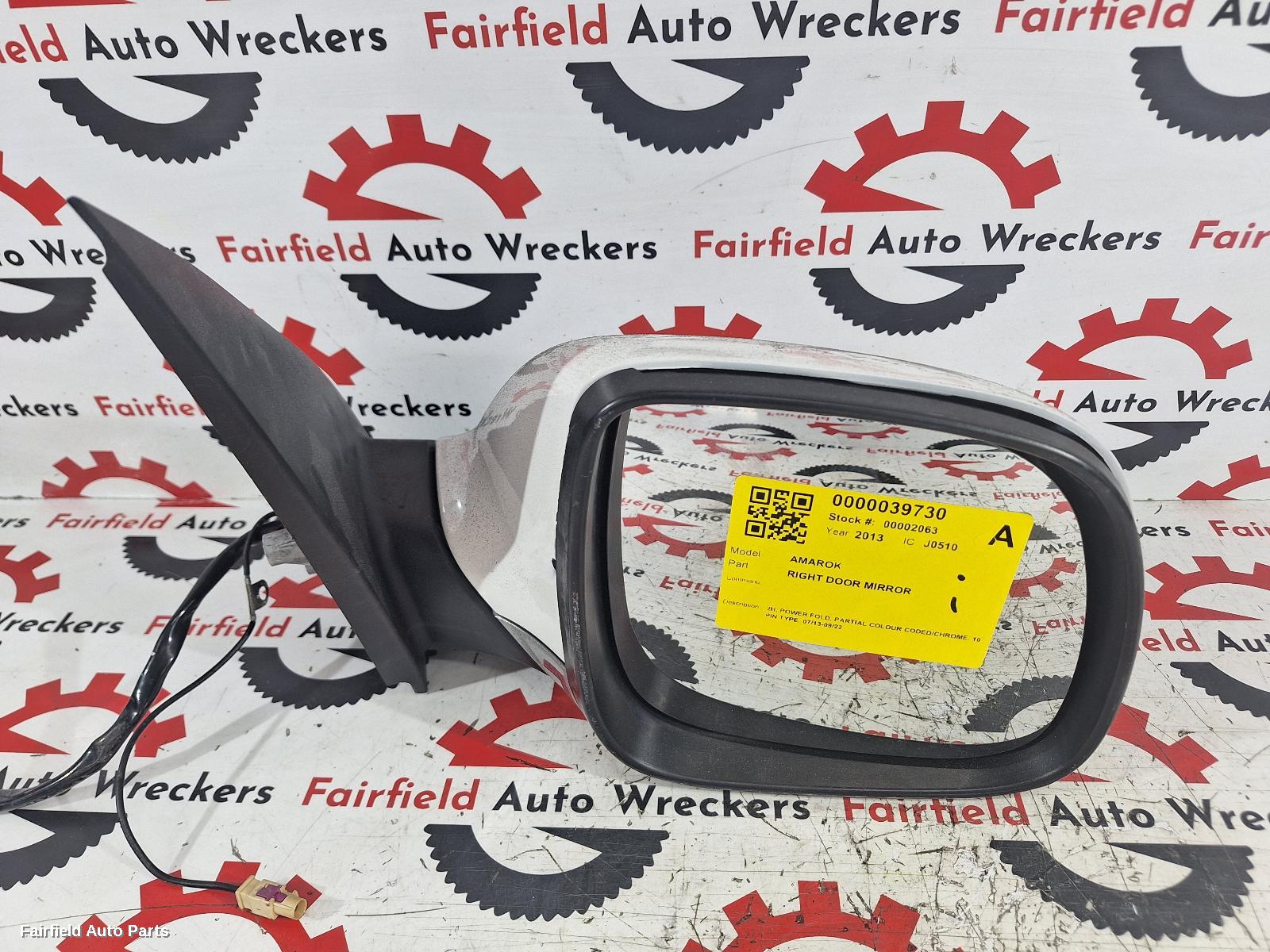 2013-2022 Volkswagen Amarok Right Door Mirror