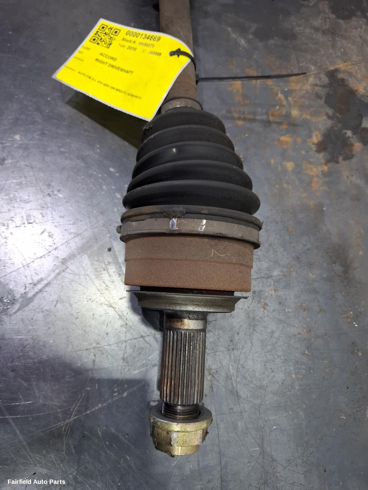 2008-2013 Honda Accord Right Driveshaft
