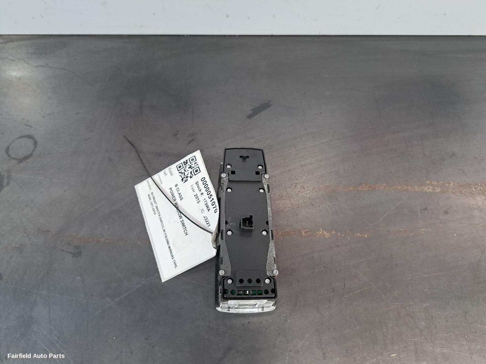 2011-2019 Mercedes B Class Pwr Dr Wind Switch