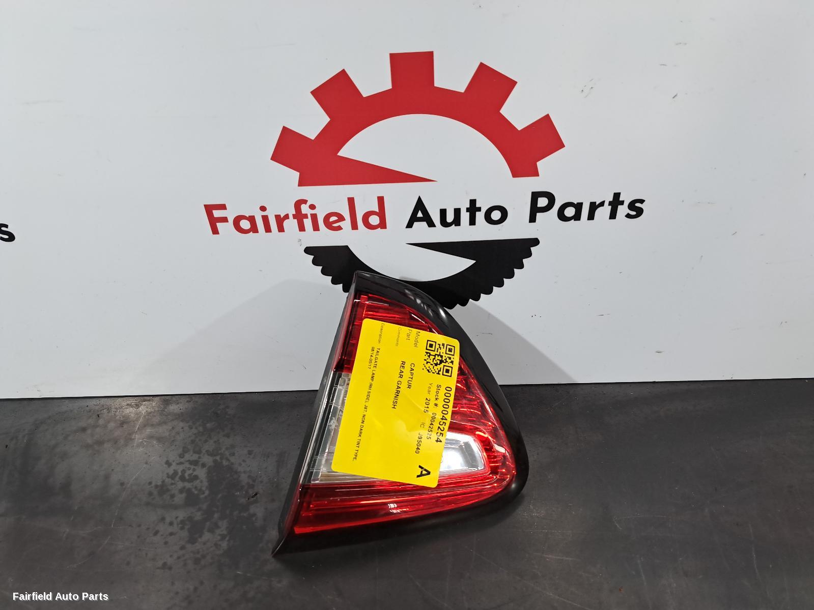 2014-2017 Renault Captur Rear Garnish