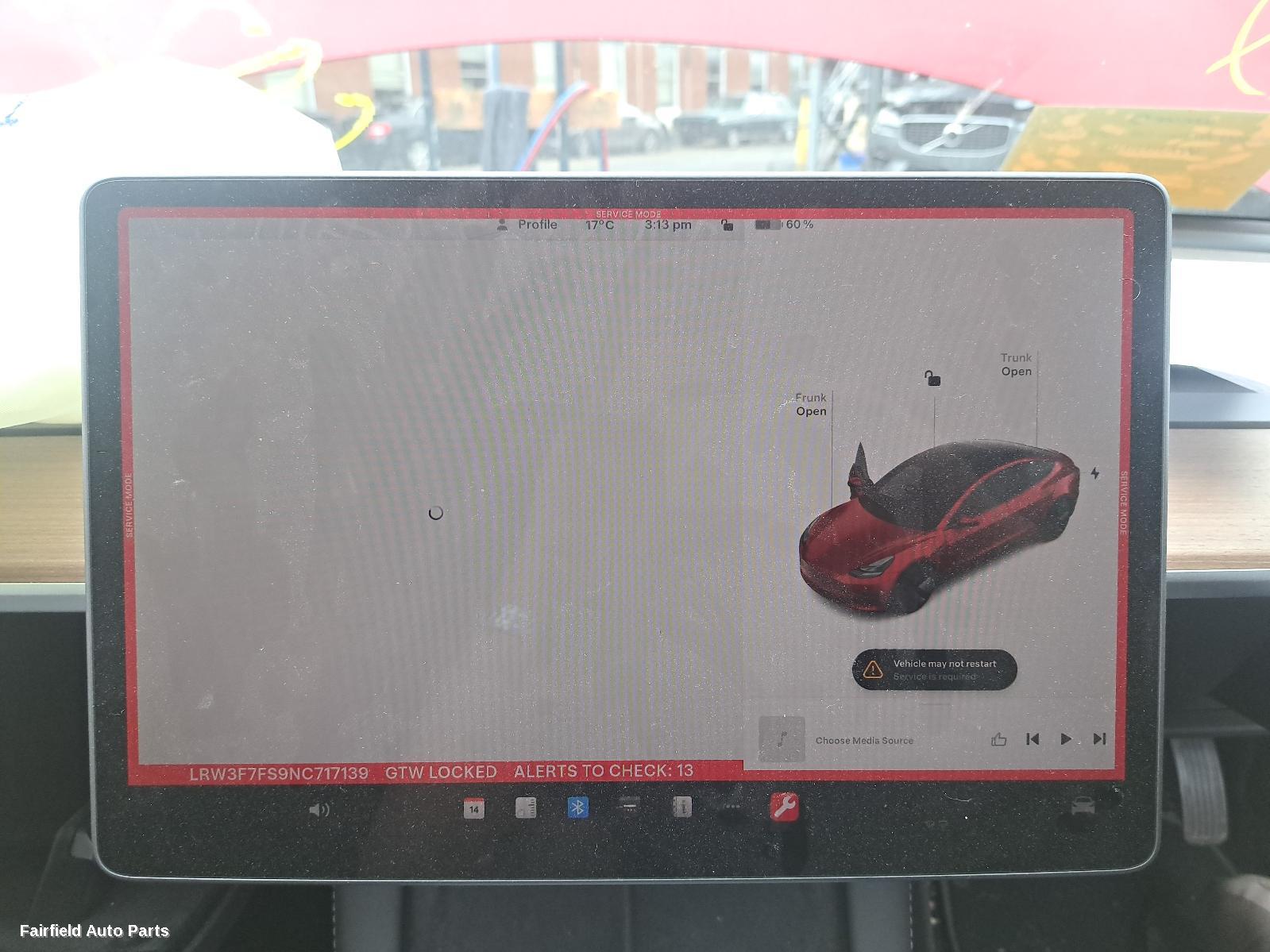 2019-2023 Tesla Model 3 Radio Cd Dvd Sat Tv