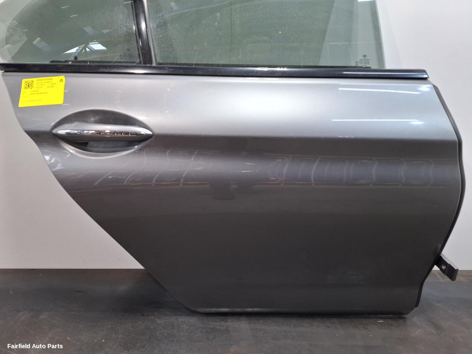 2012-2018 Bmw 6 Series Right Rear Door Sliding