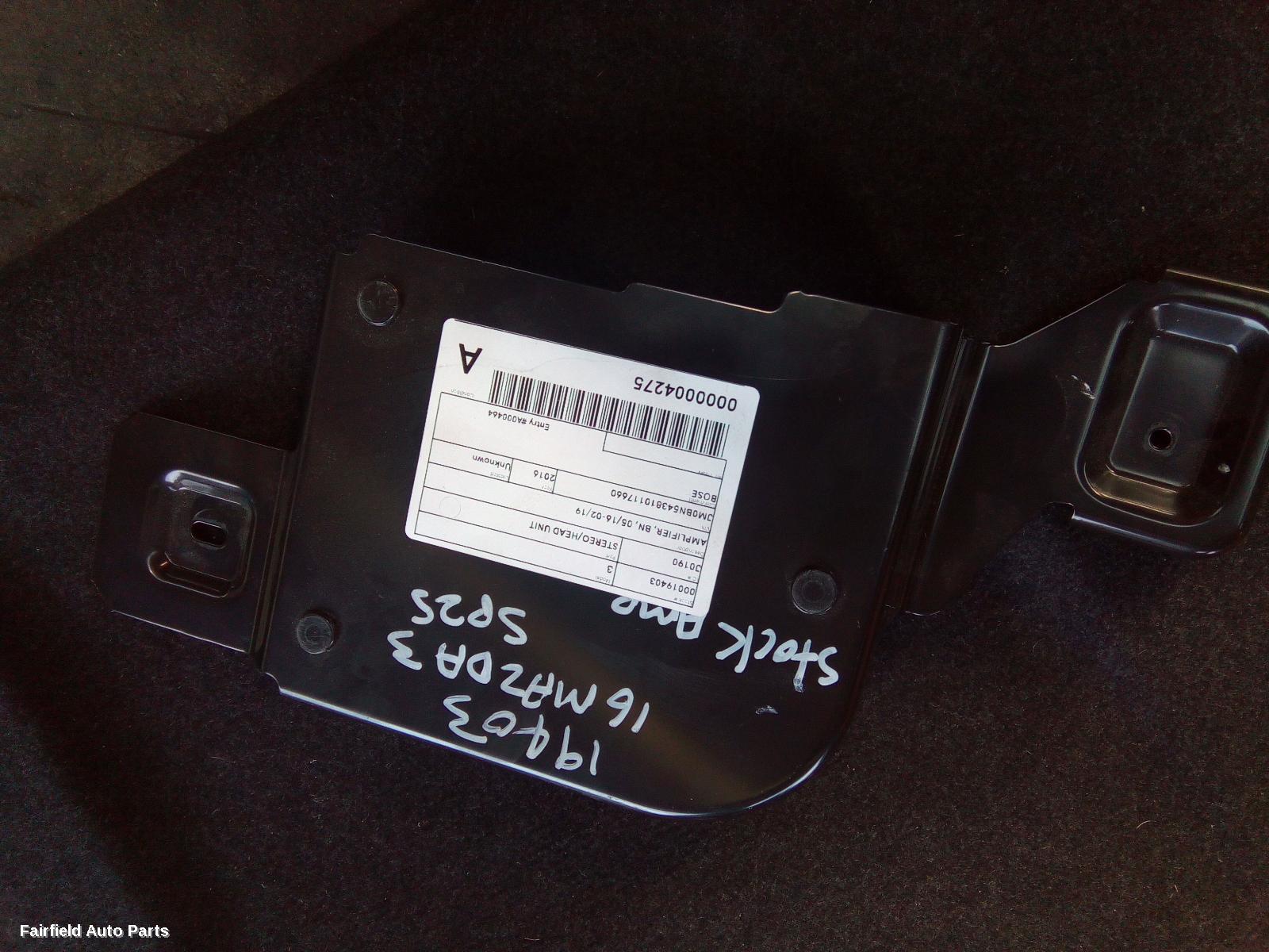 2016-2019 Mazda 3 Radio Cd Dvd Sat Tv