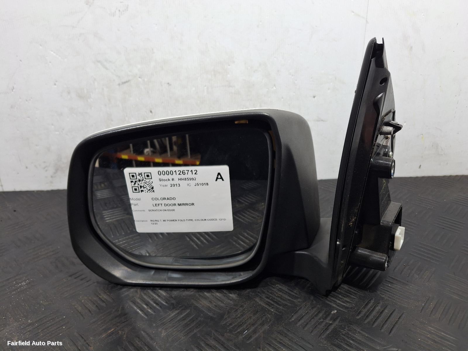 2012-2020 Holden Colorado Left Door Mirror