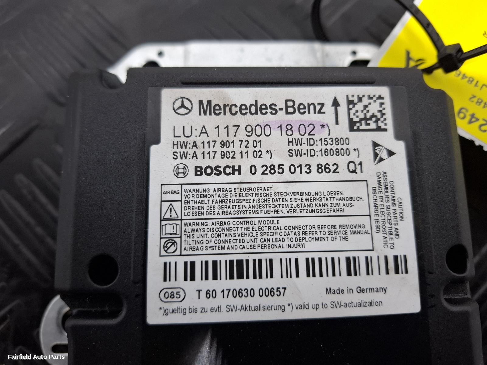 2013-2019 Mercedes Cla Class Airbag Module Sensor