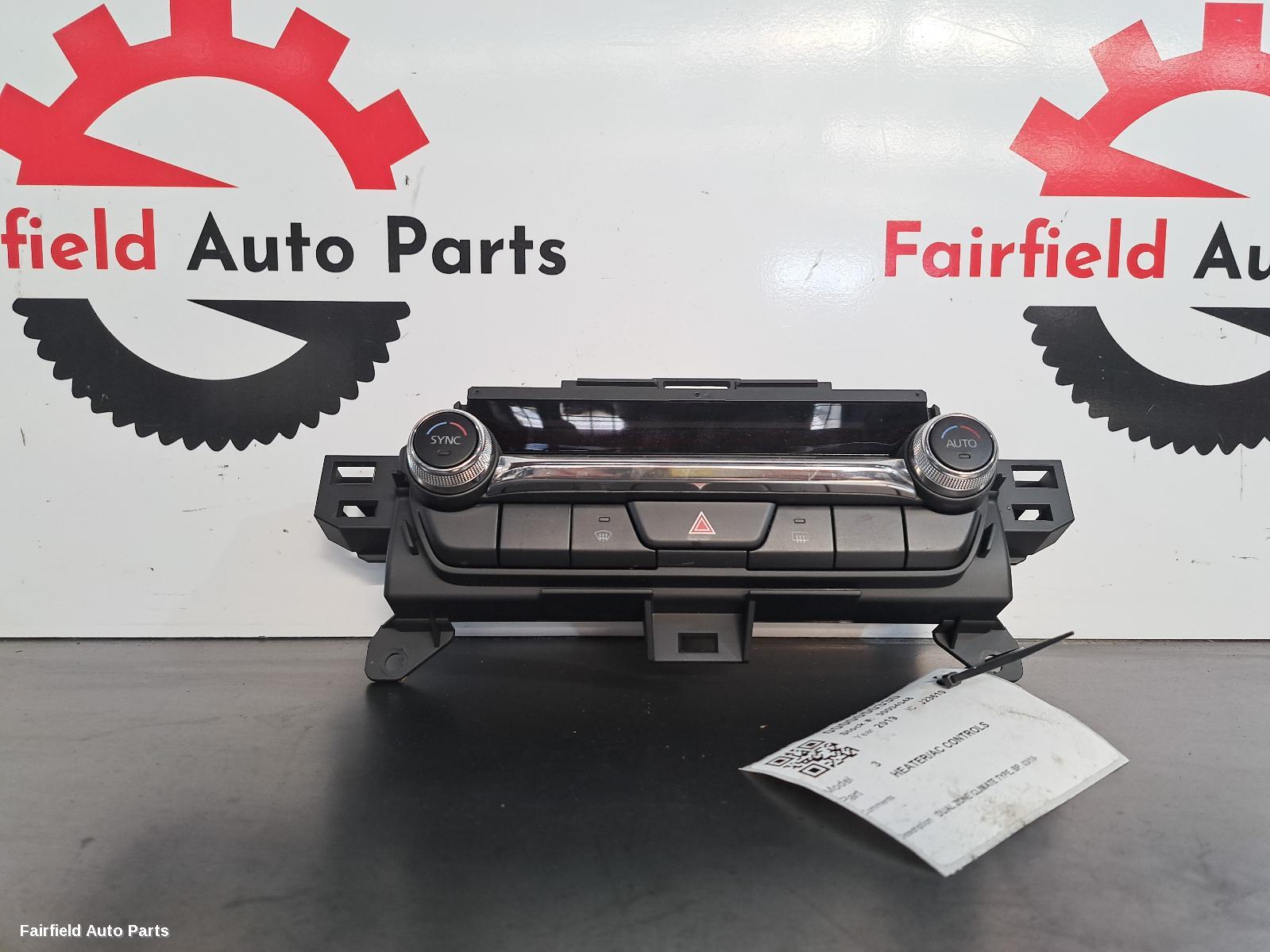 2019-2026 Mazda 3 Heater Ac Controls