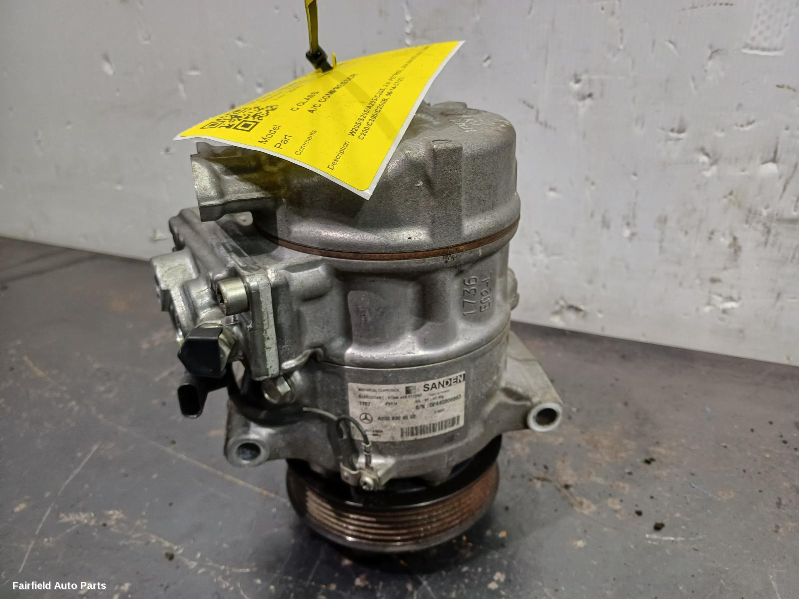 2014-2023 Mercedes C Class A C Compressor