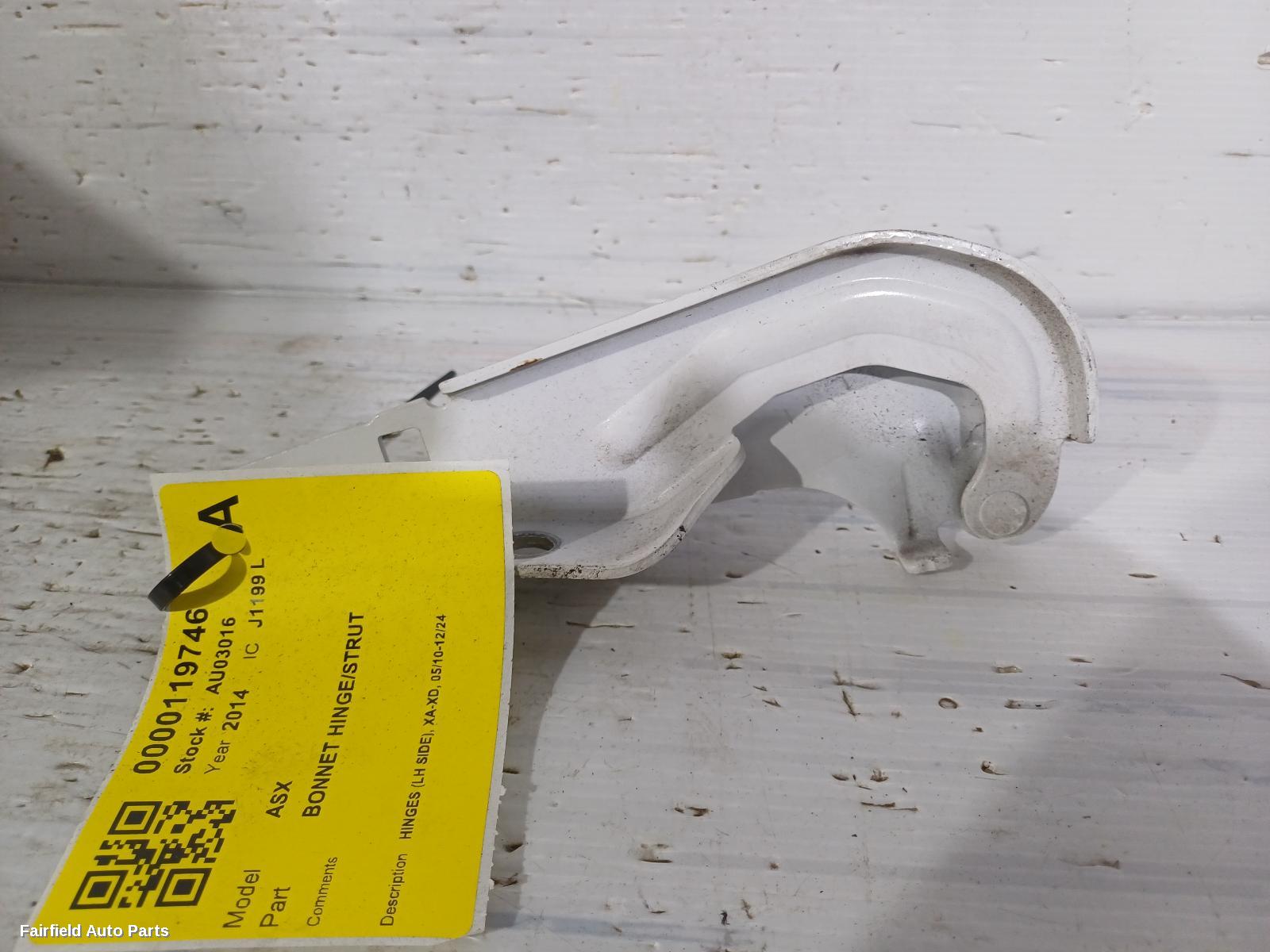 2010-2024 Mitsubishi Asx Bonnet Hinge Strut