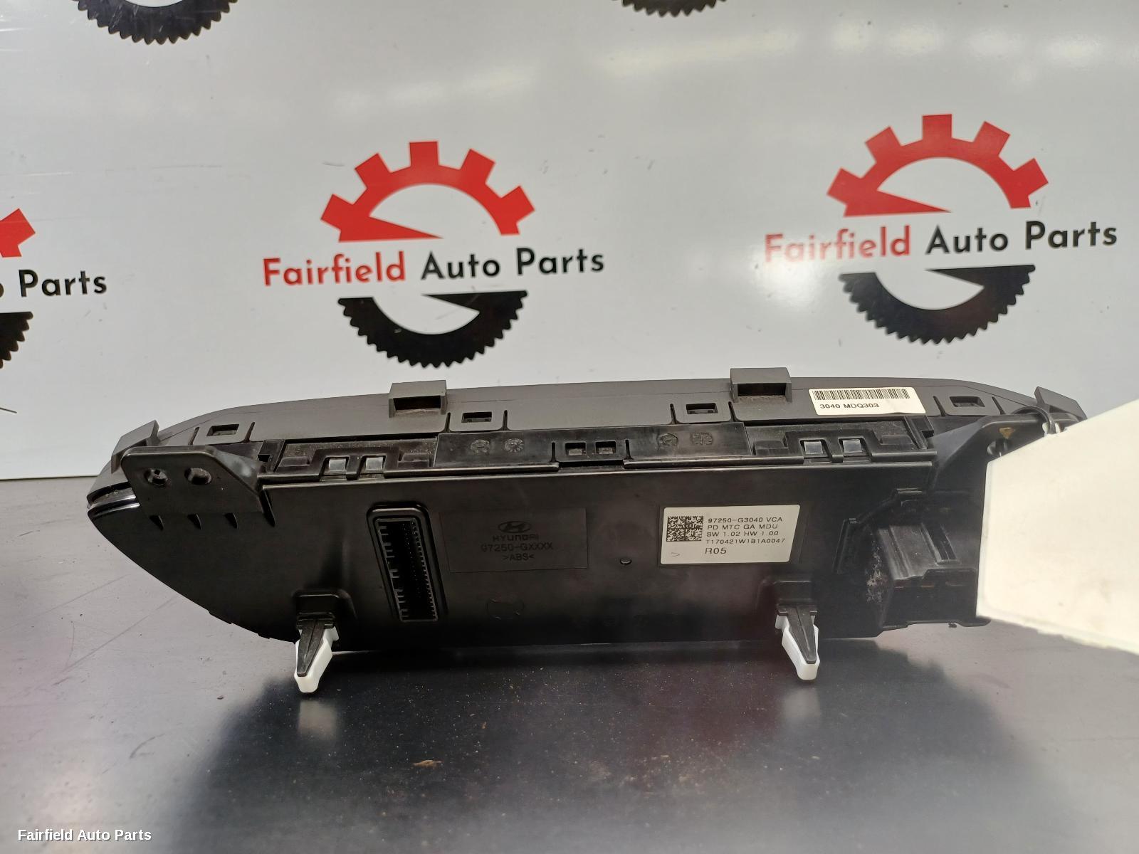 2017-2025 Hyundai I30 Heater Ac Controls