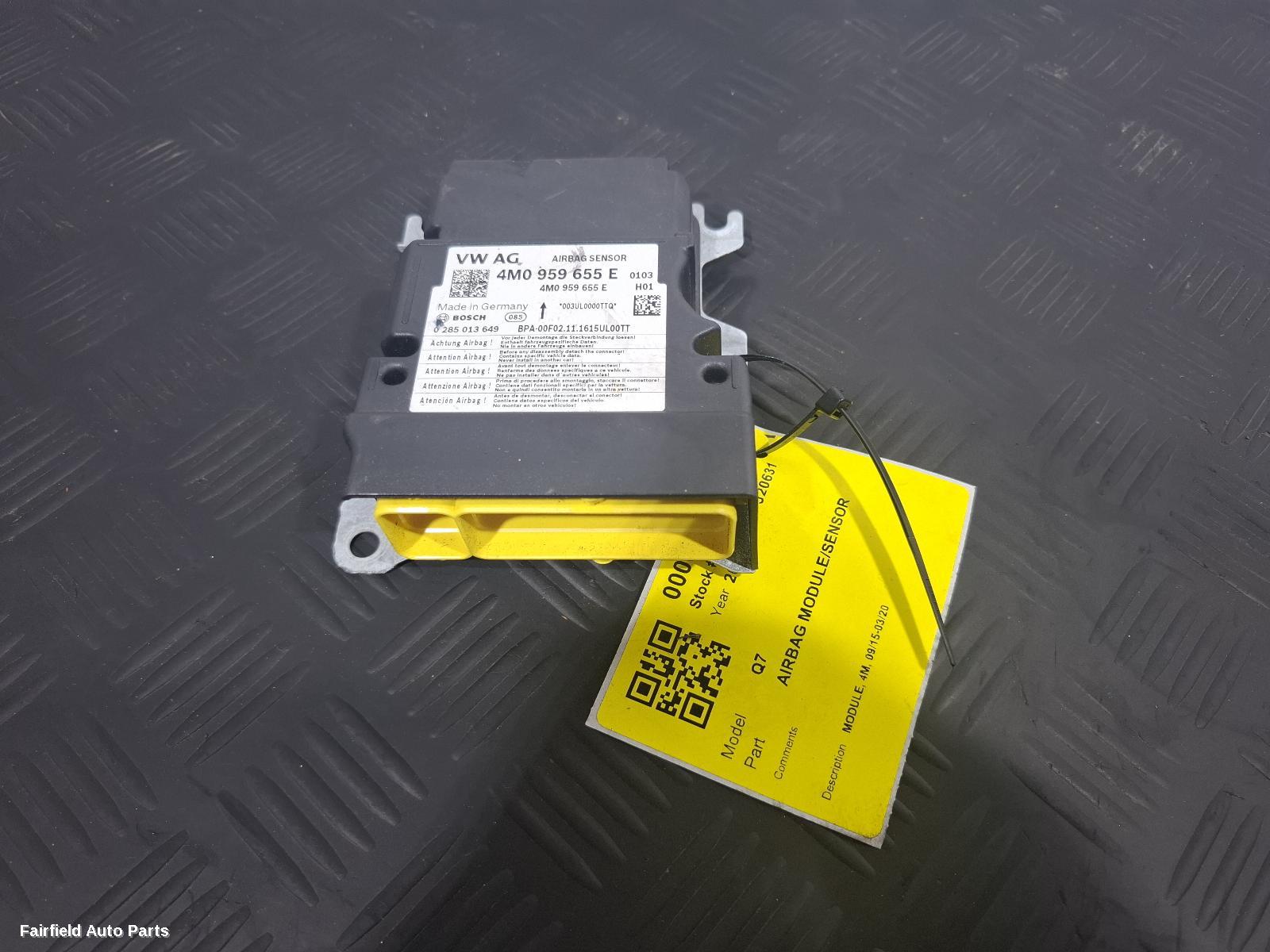 2015-2020 Audi Q7 Airbag Module Sensor