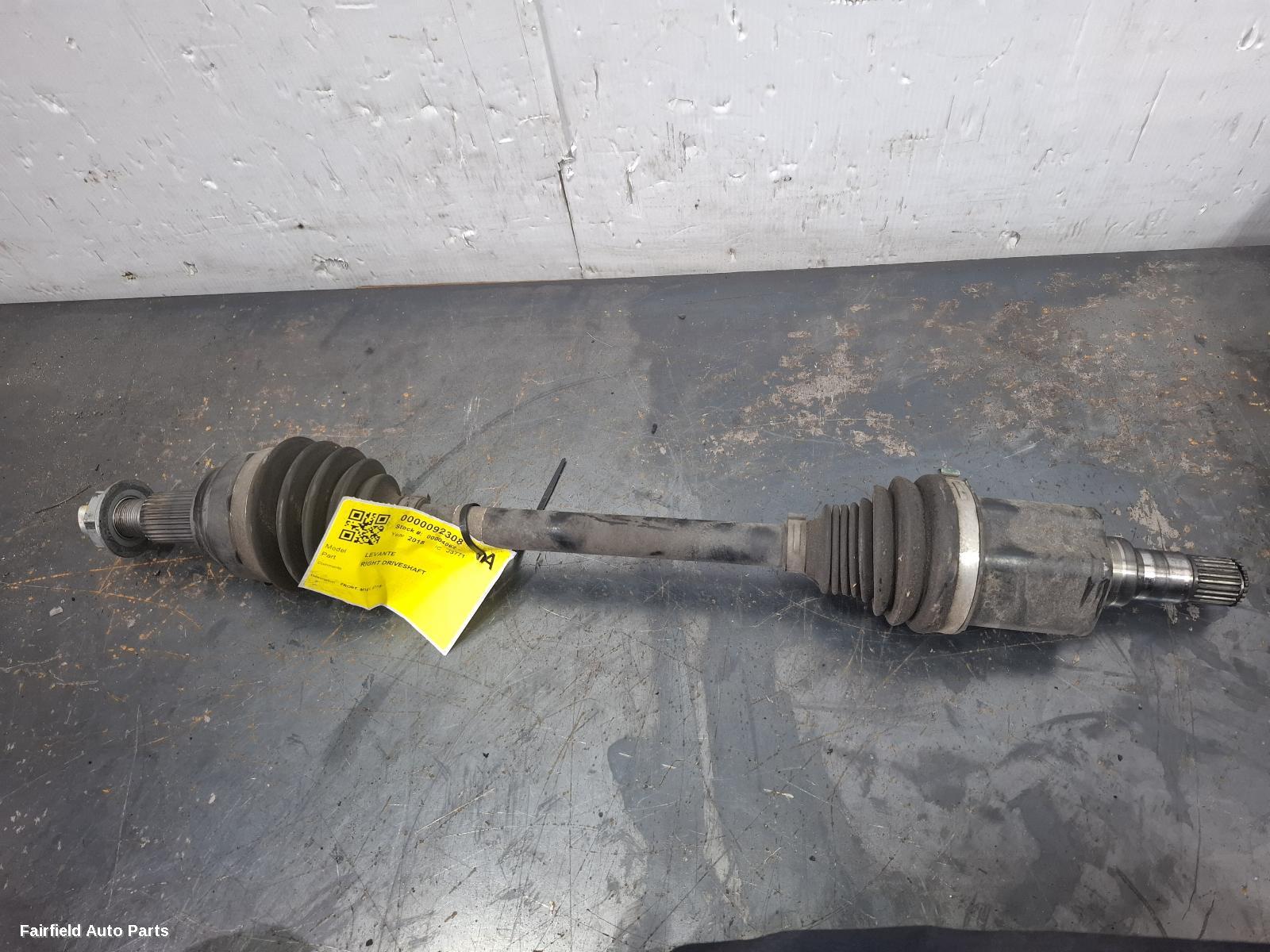 2016-2024 Maserati Levante Right Driveshaft