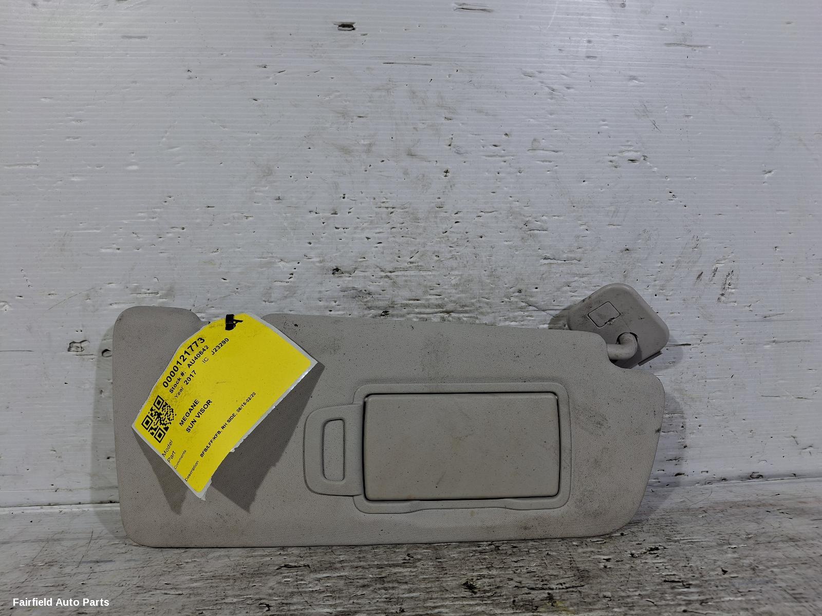 2016-2020 Renault Megane Sunvisor