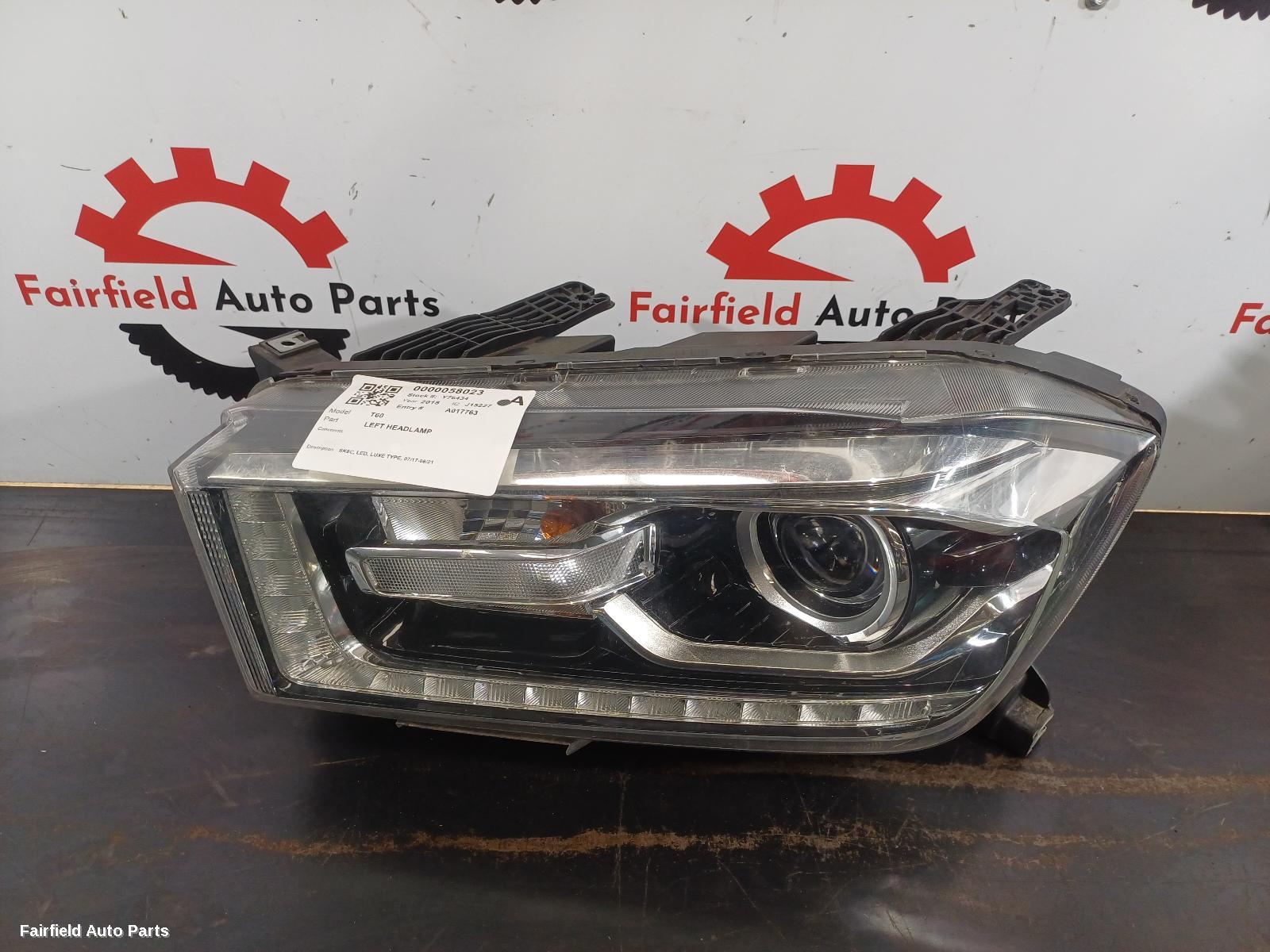 2017-2021 Ldv T60 Left Headlamp