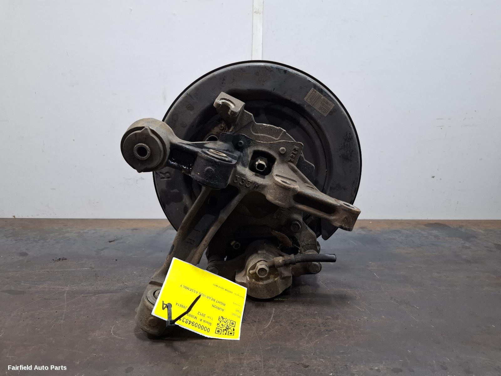 2012-2017 Toyota Aurion Right Rear Hub Assembly