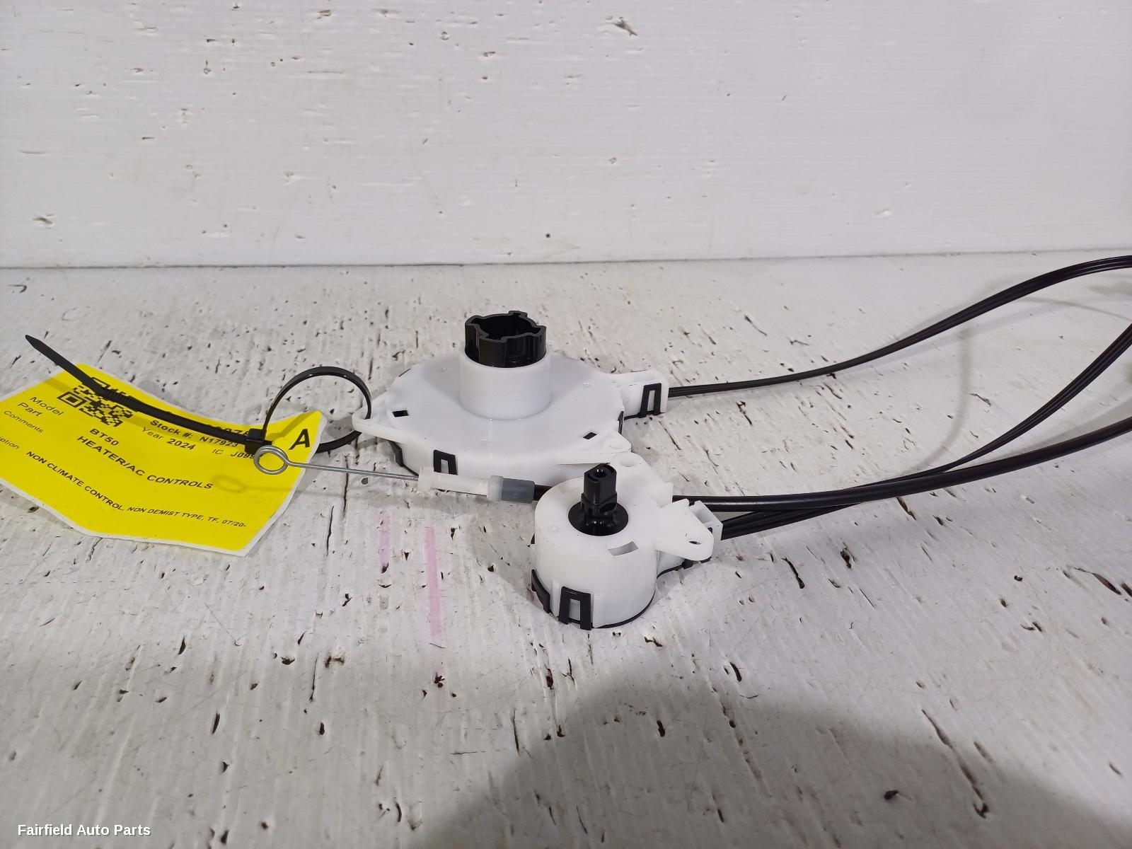2020-2026 Mazda Bt50 Heater Ac Controls