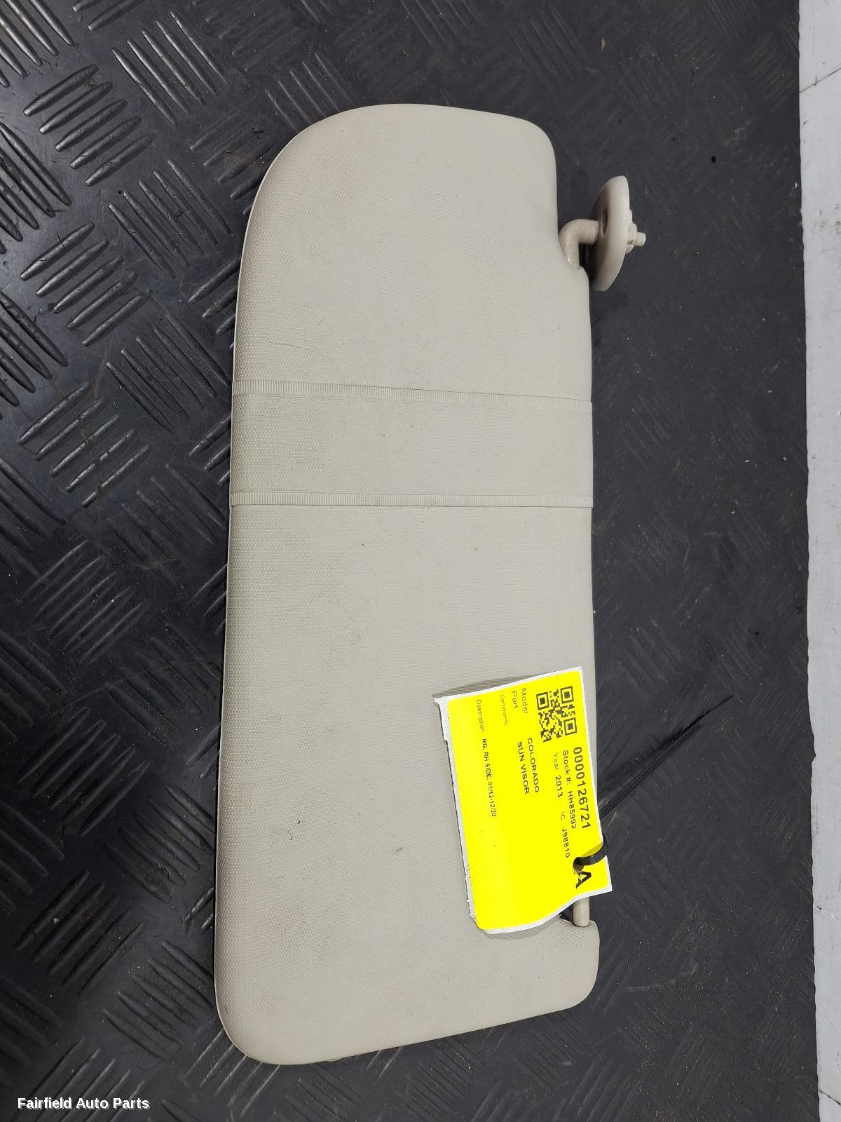 2012-2020 Holden Colorado Sunvisor