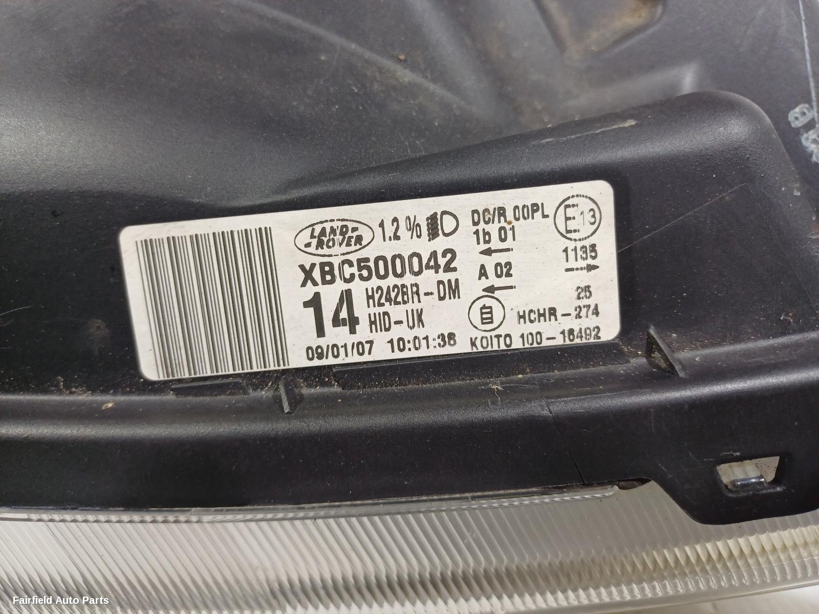 2005-2009 Land Rover Discovery Right Headlamp