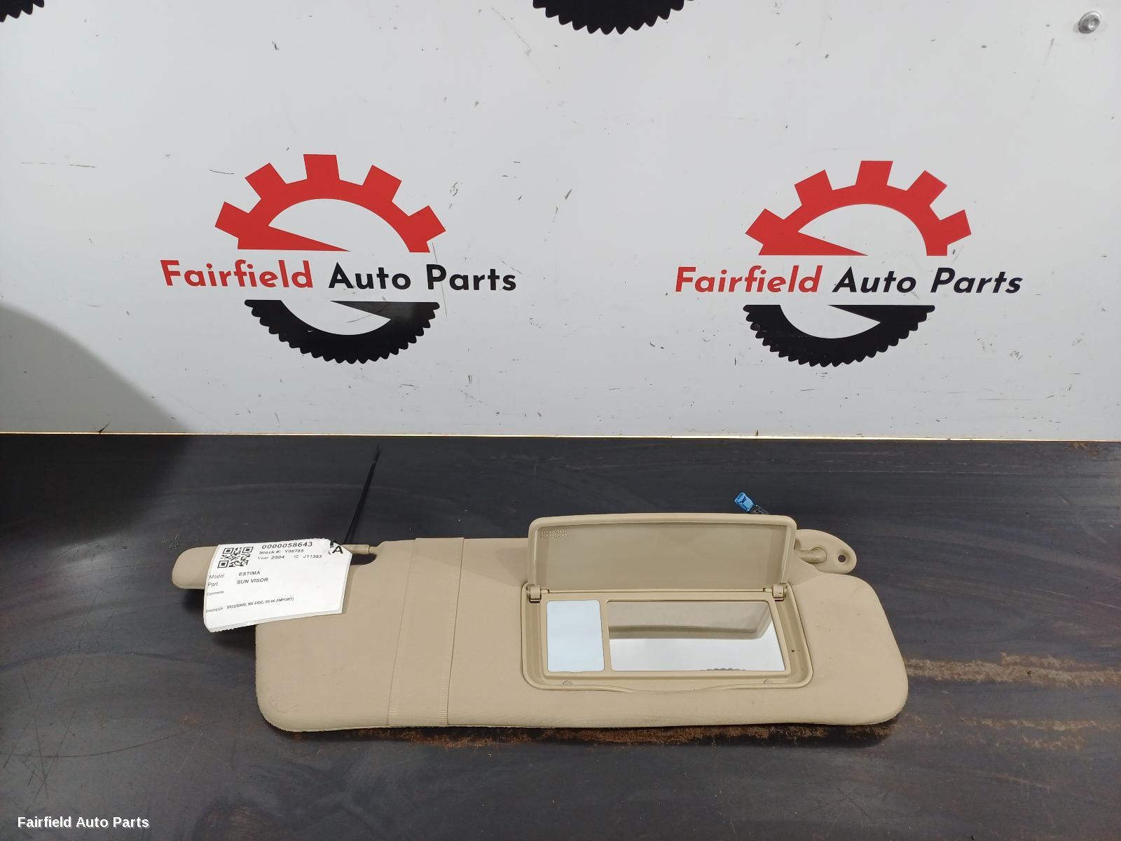 2000-2006 Toyota Estima Sunvisor