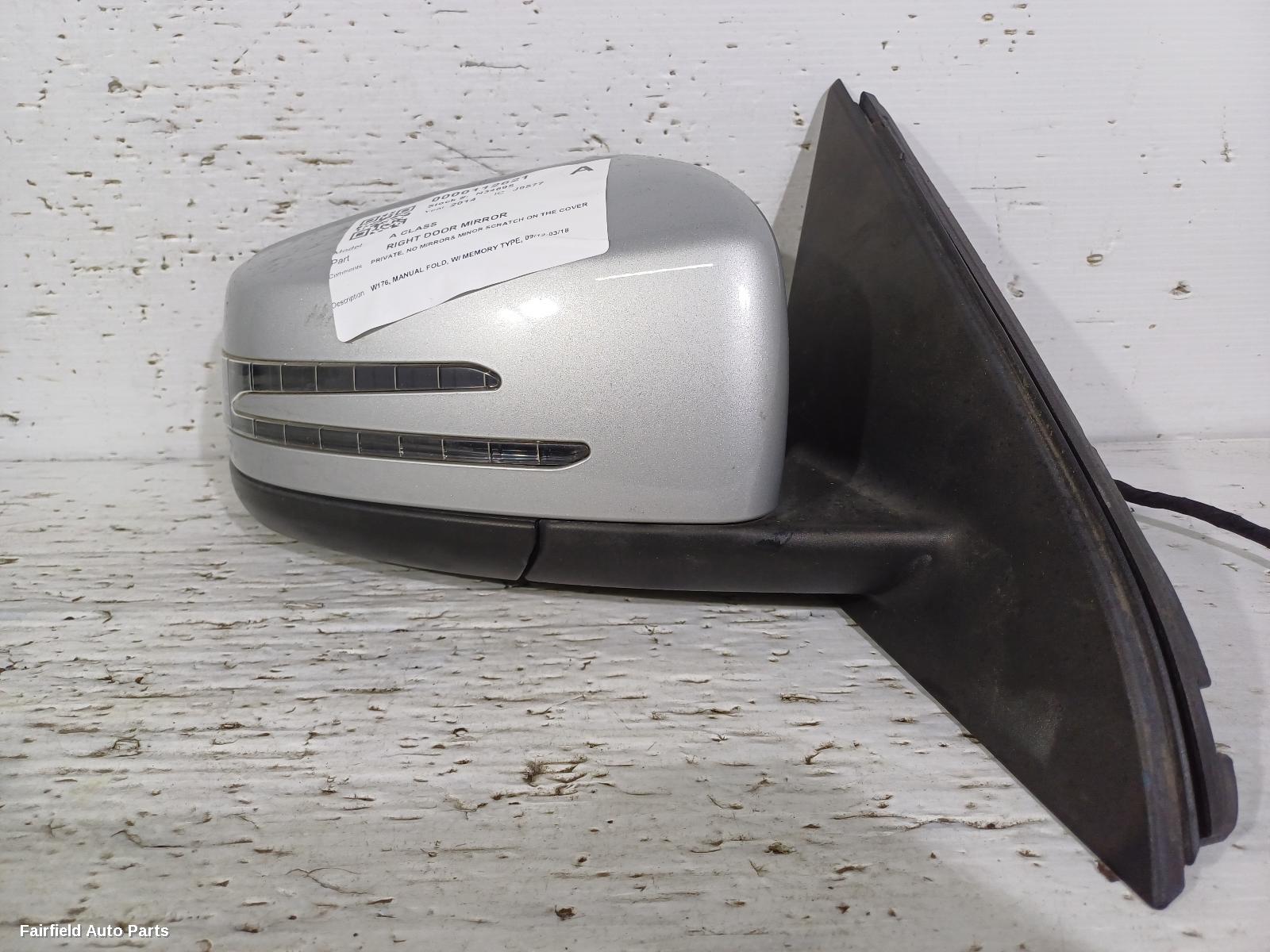 2012-2018 Mercedes A Class Right Door Mirror