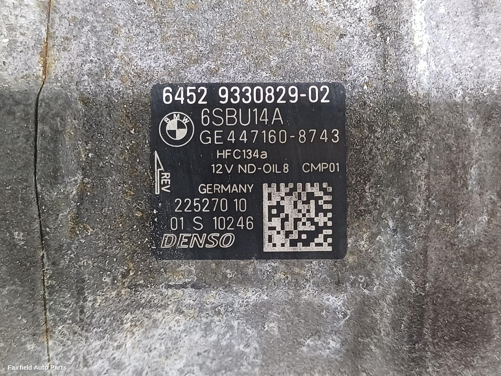 2013-2016 Bmw 2 Series A C Compressor