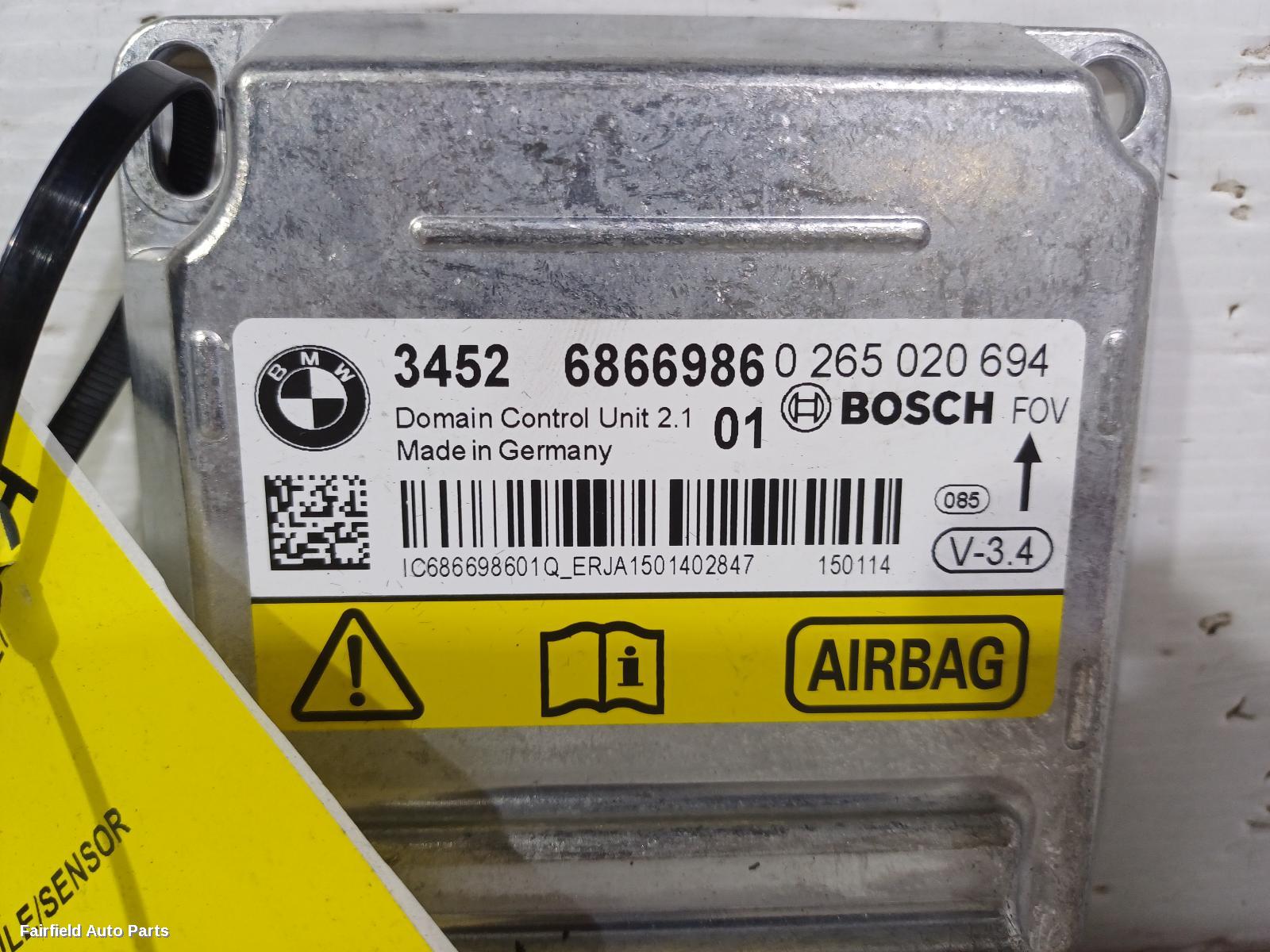 2010-2016 Bmw 5 Series Airbag Module Sensor