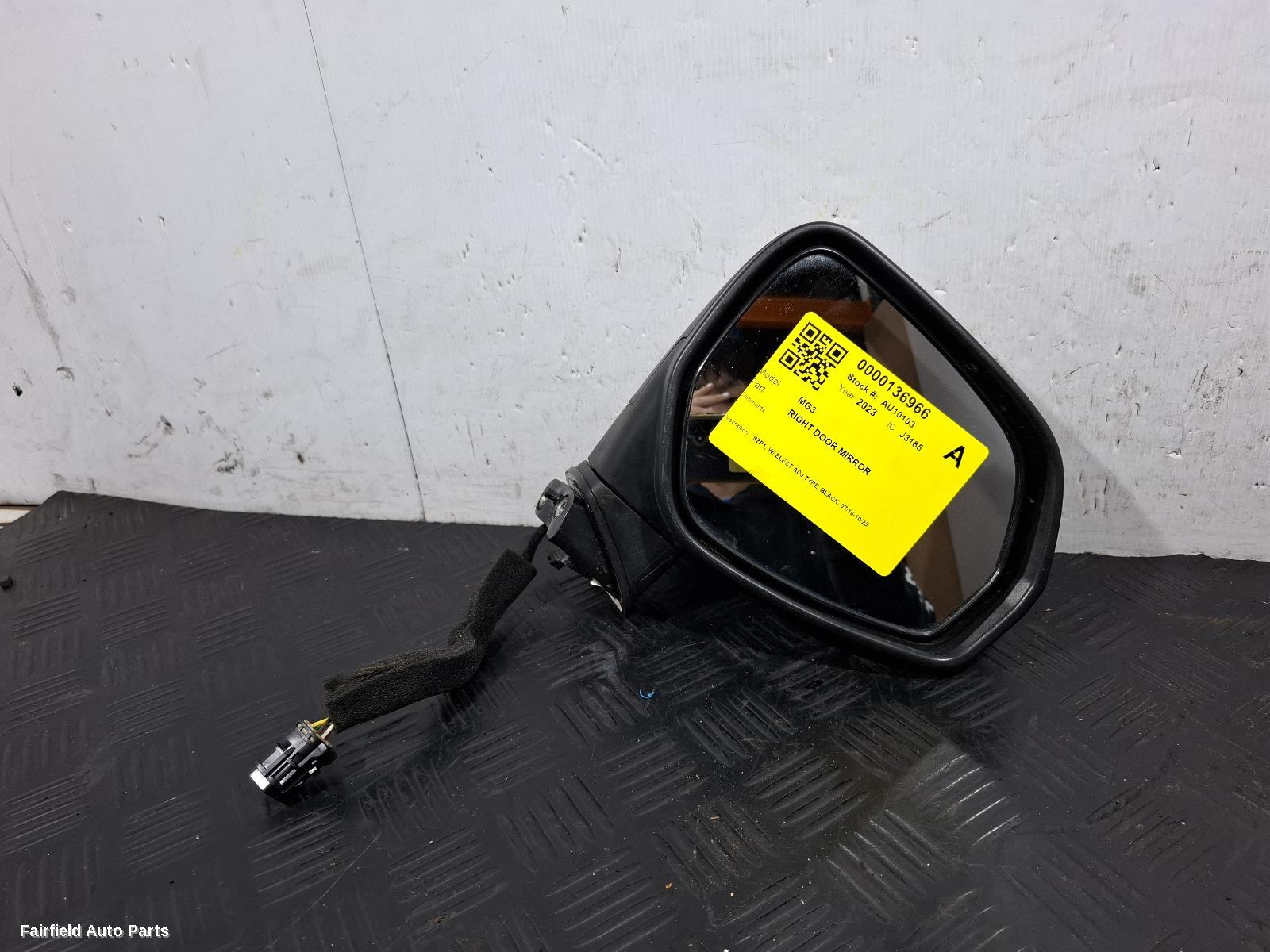 2016-2025 Mg Mg3 Right Door Mirror