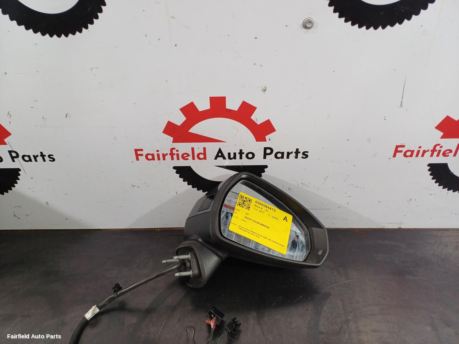 2013-2020 Audi A3 Right Door Mirror