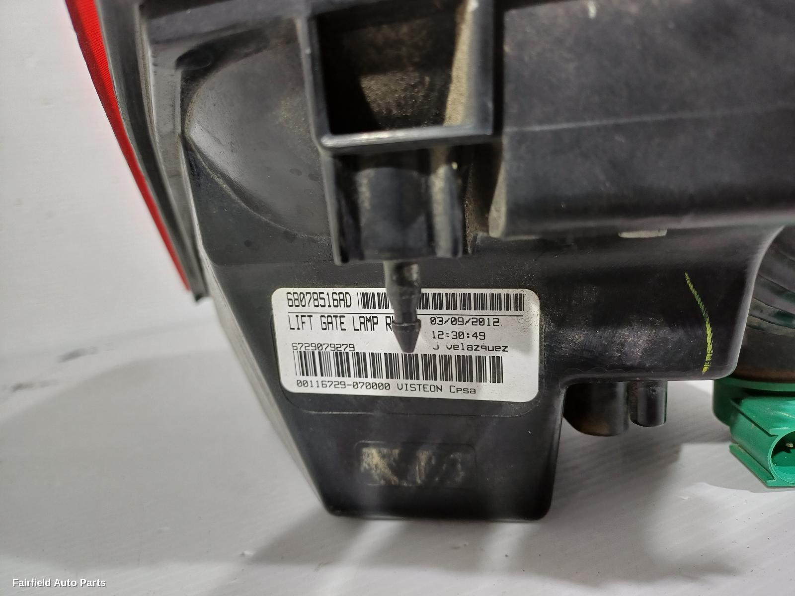 2011-2016 Dodge Journey Rear Garnish