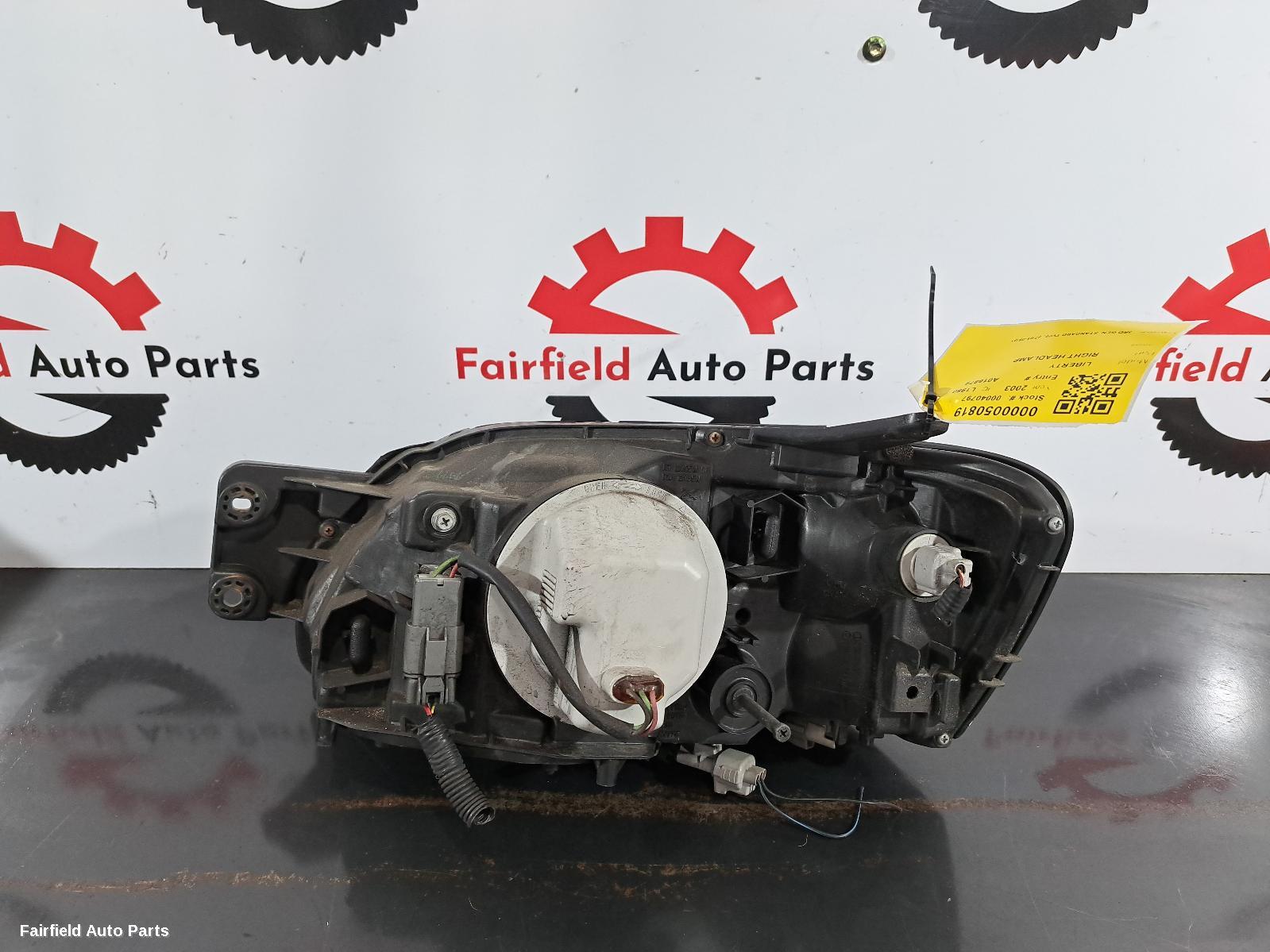 2001-2003 Subaru Liberty Right Headlamp