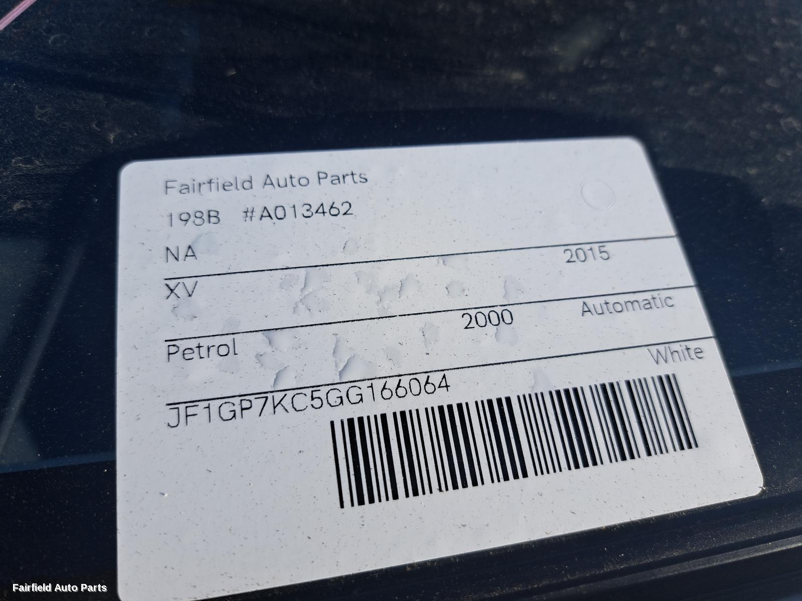 2013-2016 Subaru Xv Alternator