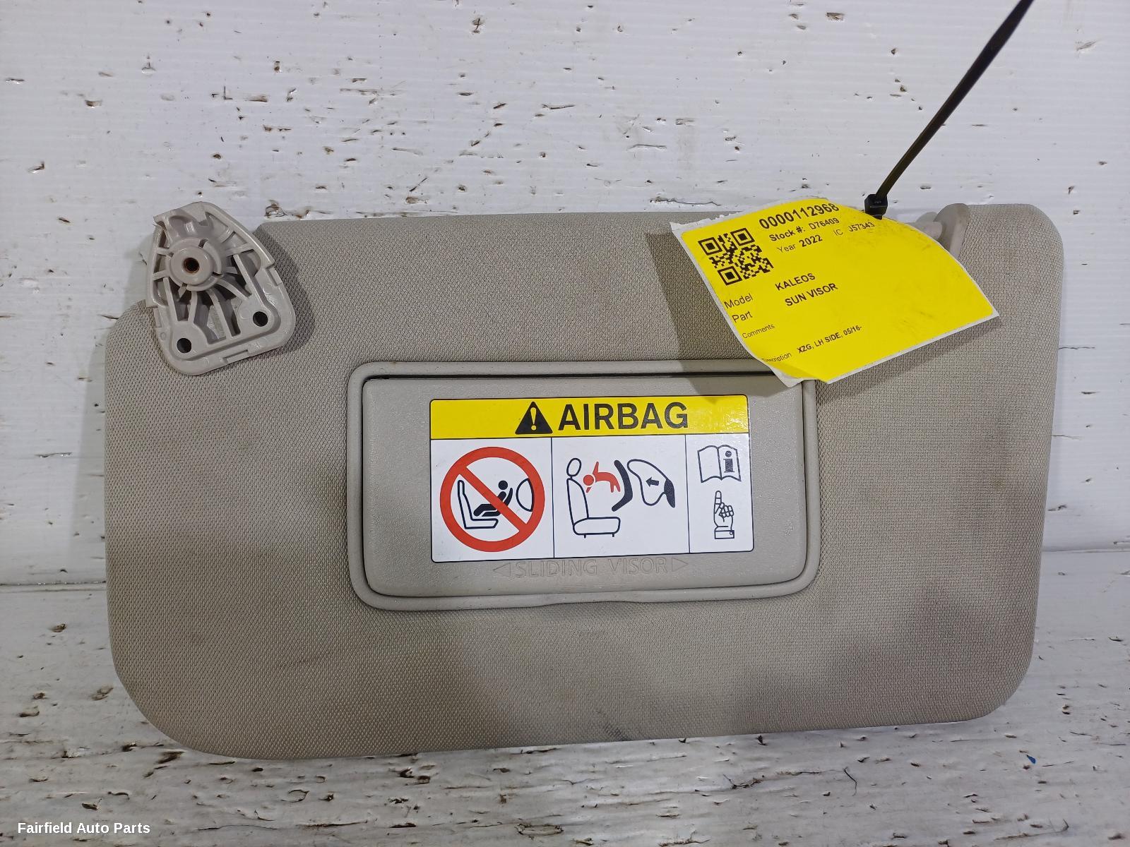 2016-2026 Renault Kaleos Sunvisor
