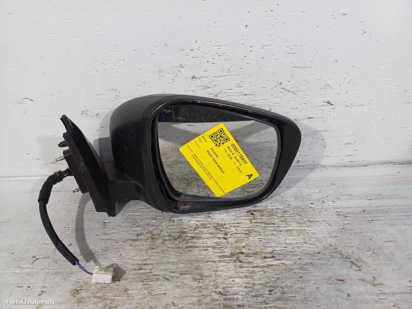 2015-2020 Nissan Navara Right Door Mirror