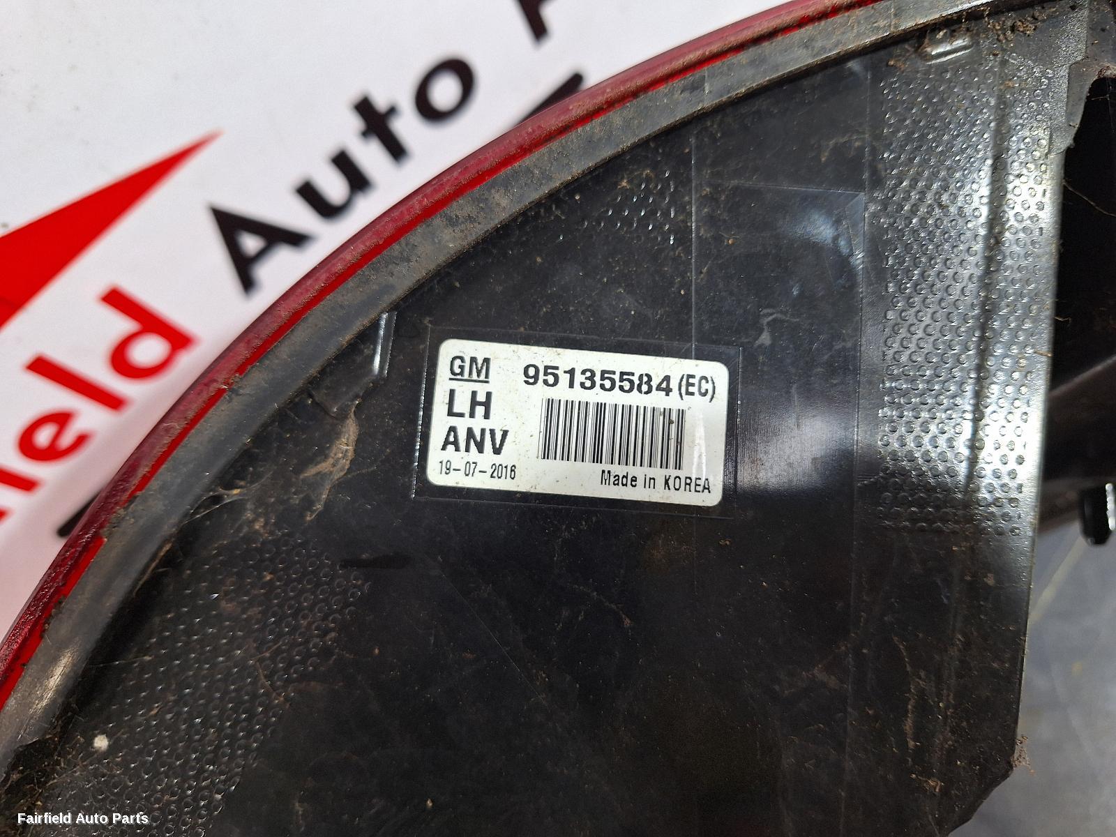 2012-2017 Holden Cruze Left Taillight