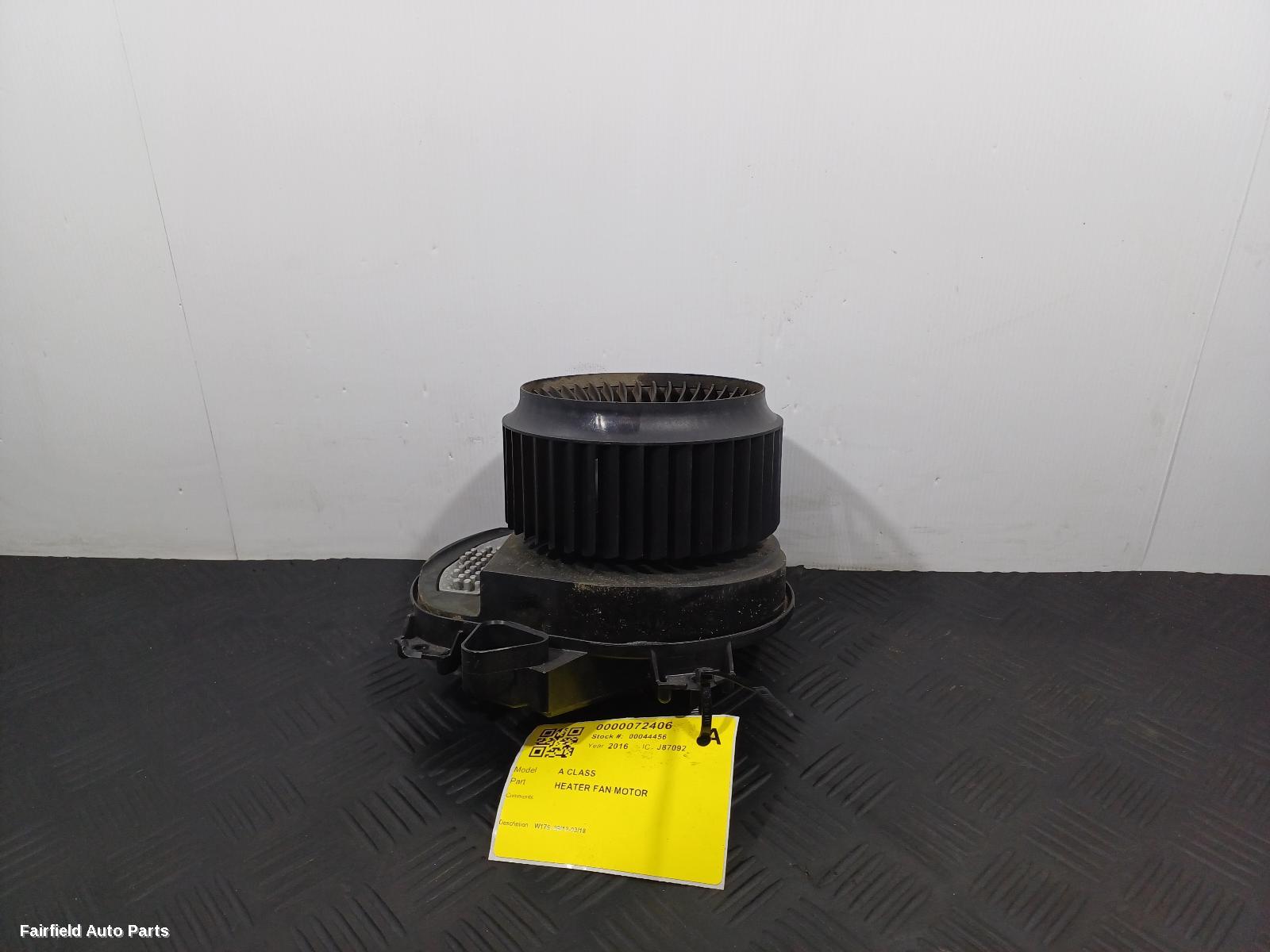 2012-2018 Mercedes A Class Heater Fan Motor