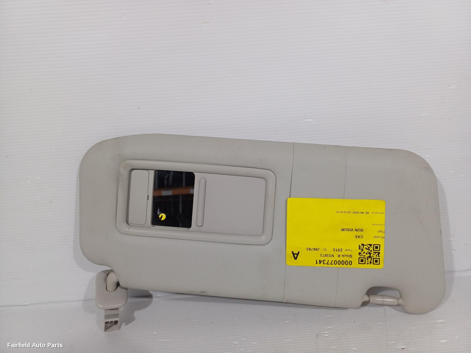 2012-2016 Mazda Cx5 Sunvisor