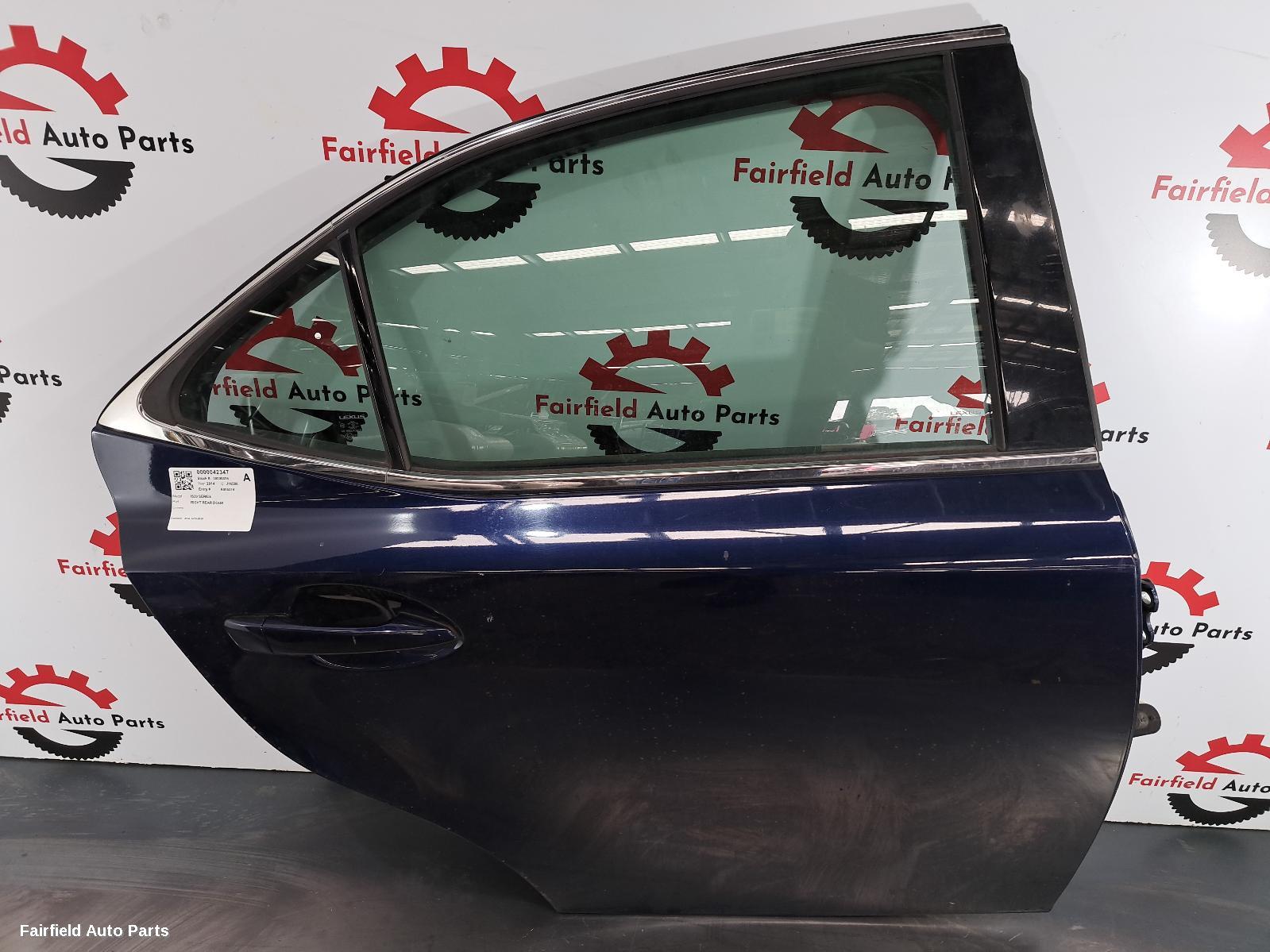 2013-2020 Lexus Is Series Right Rear Door Sliding
